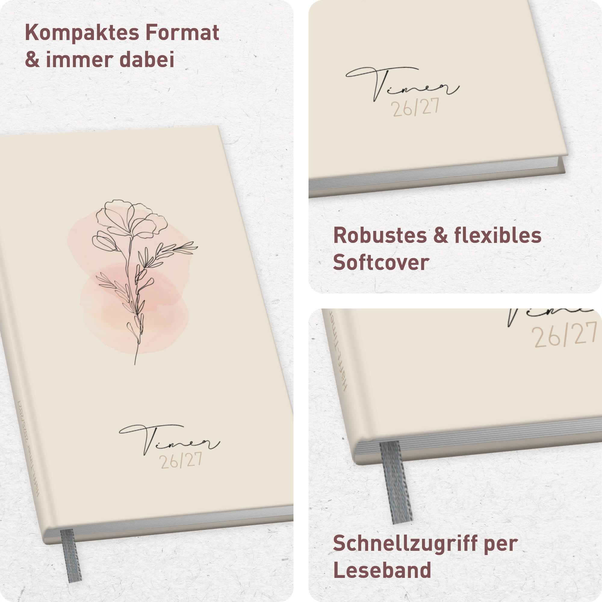 Artikelbild 2 des Artikels “Häfft-Timer Slim A6+ 2026/2027 [Dainty Flower] “