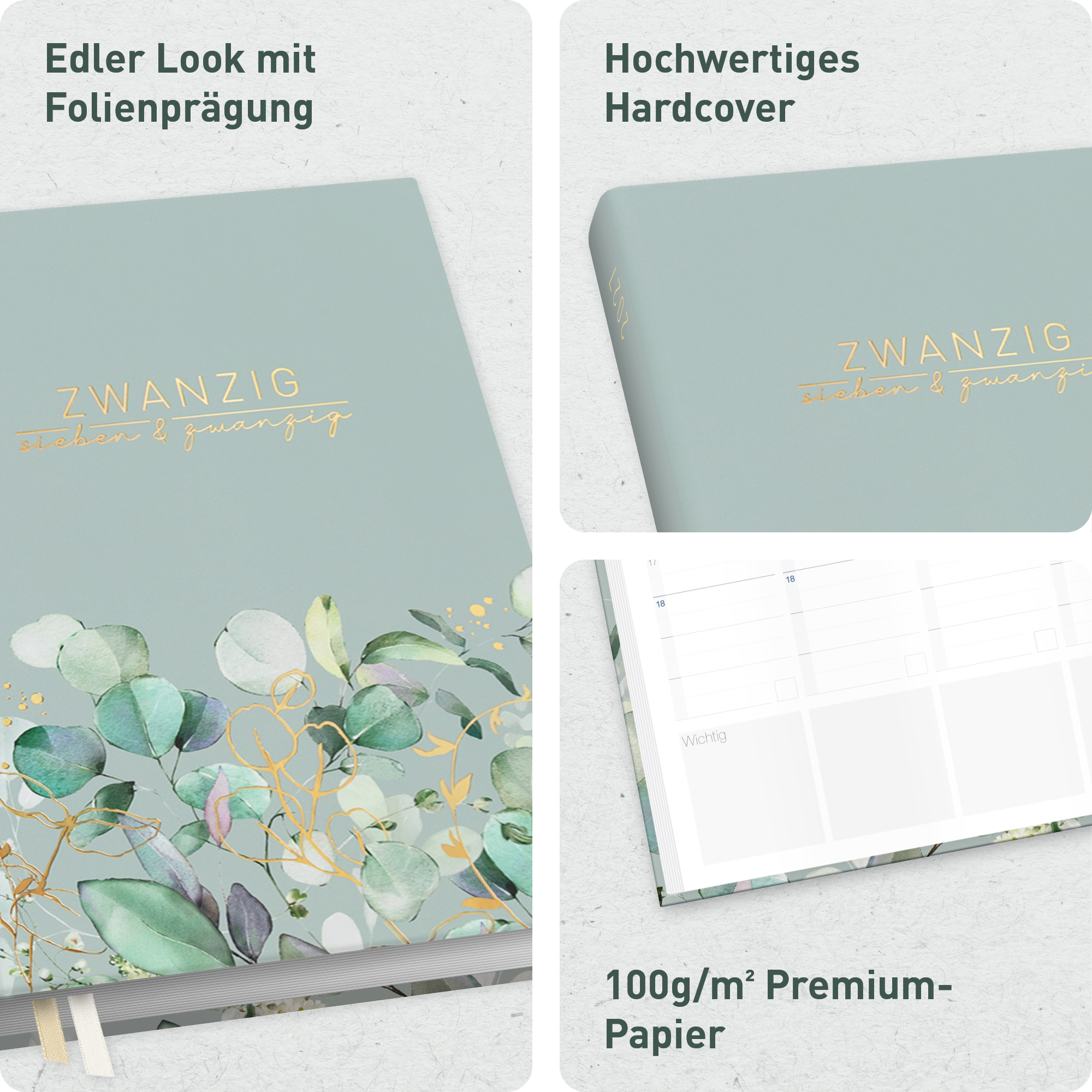 Artikelbild 2 des Artikels “Häfft® Business-Timer 2026 2027 A5 für 17 Monate: August 26 bis Dez. 27 - Buchkalender, Terminplaner, Wochenkalender, Terminkalender, Wochenplaner 