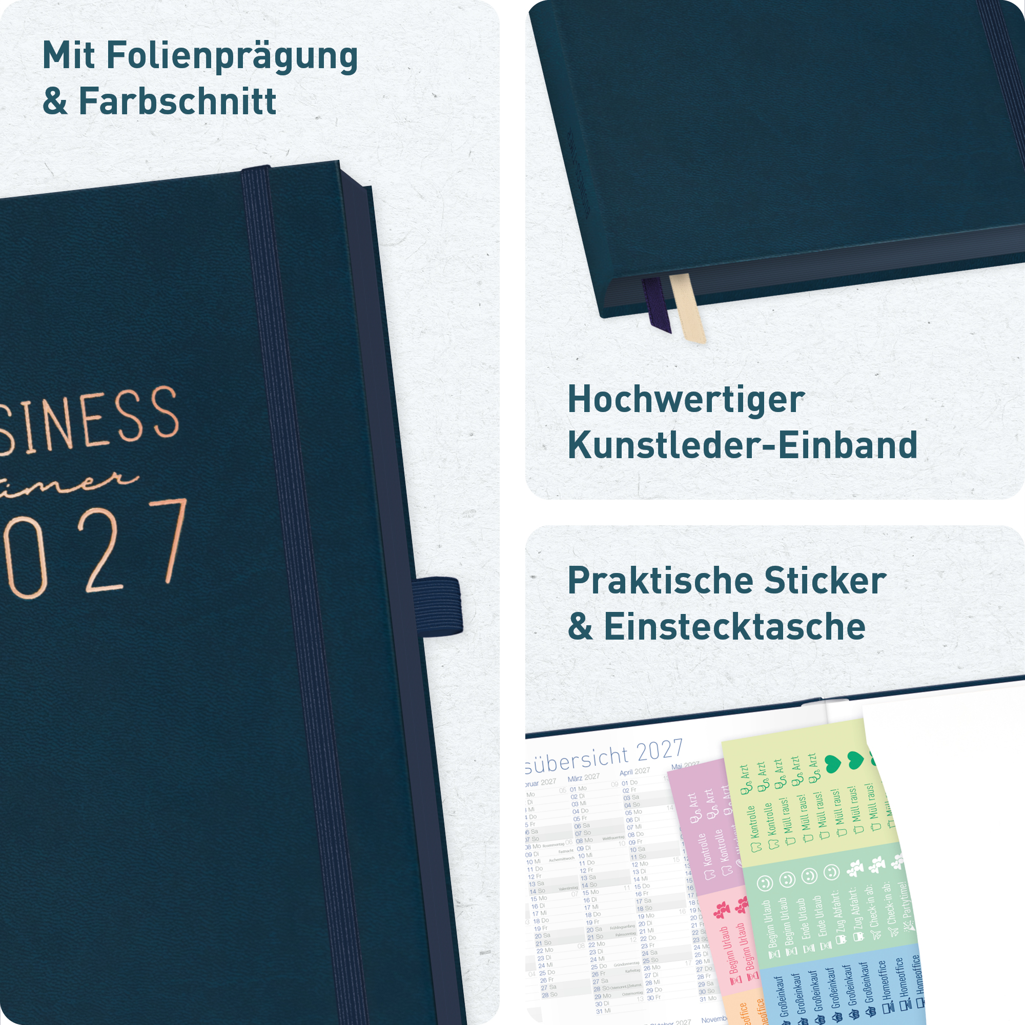 Artikelbild 2 des Artikels “Business-Timer Deluxe A5 2026/2027 A5 [Nachtblau] “