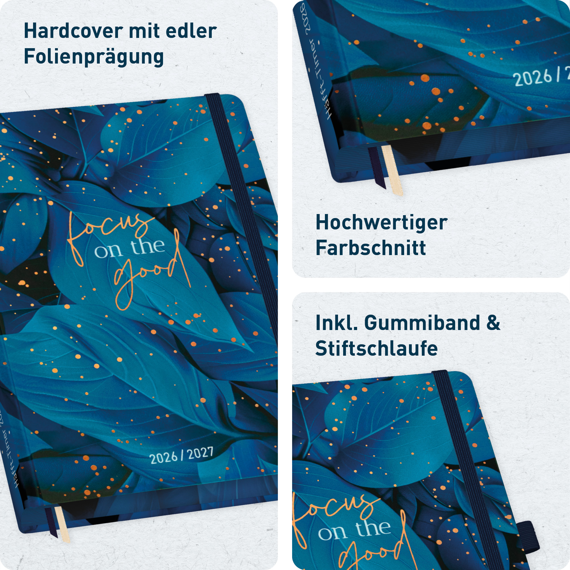 Artikelbild 2 des Artikels “Häfft-Timer Deluxe A5 2026/2027 [Midnight Leaves] “