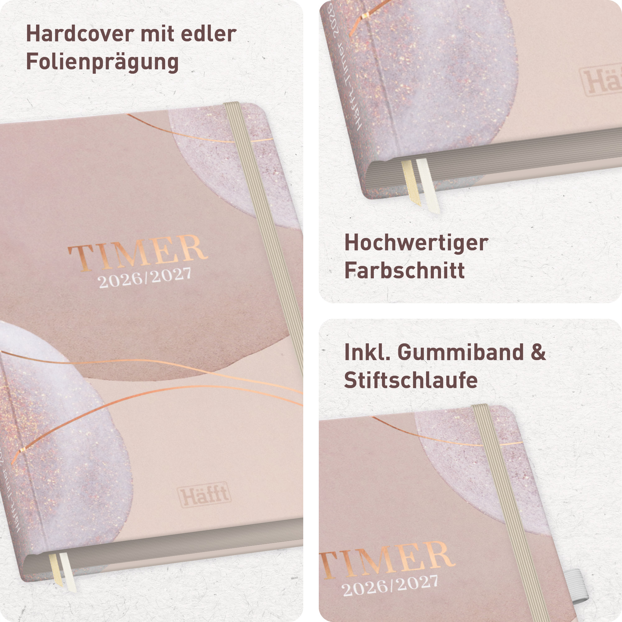 Artikelbild 2 des Artikels “Häfft-Timer Deluxe A5 2026/2027 [Soft Beige] “