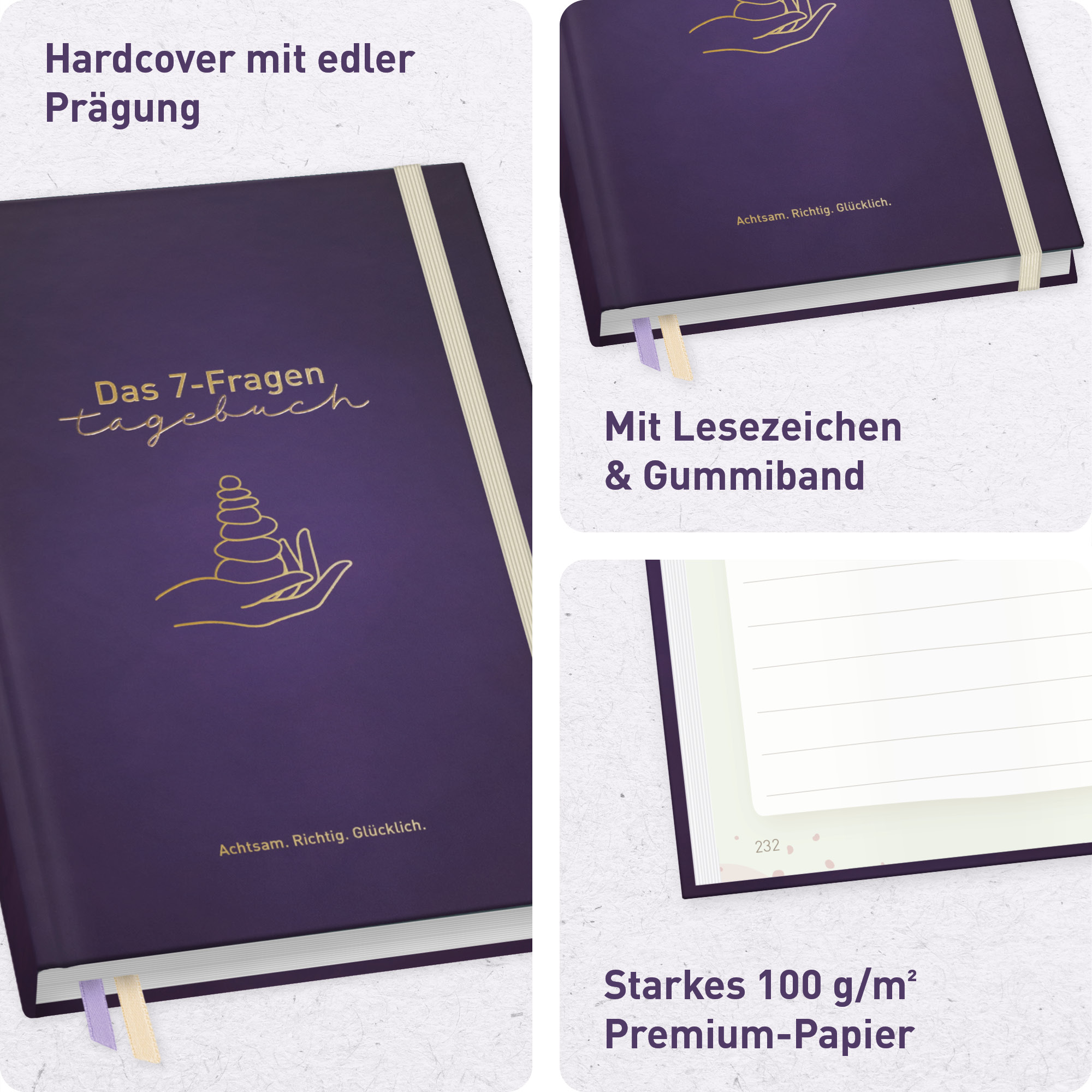Artikelbild 2 des Artikels “paper&you Das 7-Fragen-Tagebuch A5 für 6 Monate [In Balance] “
