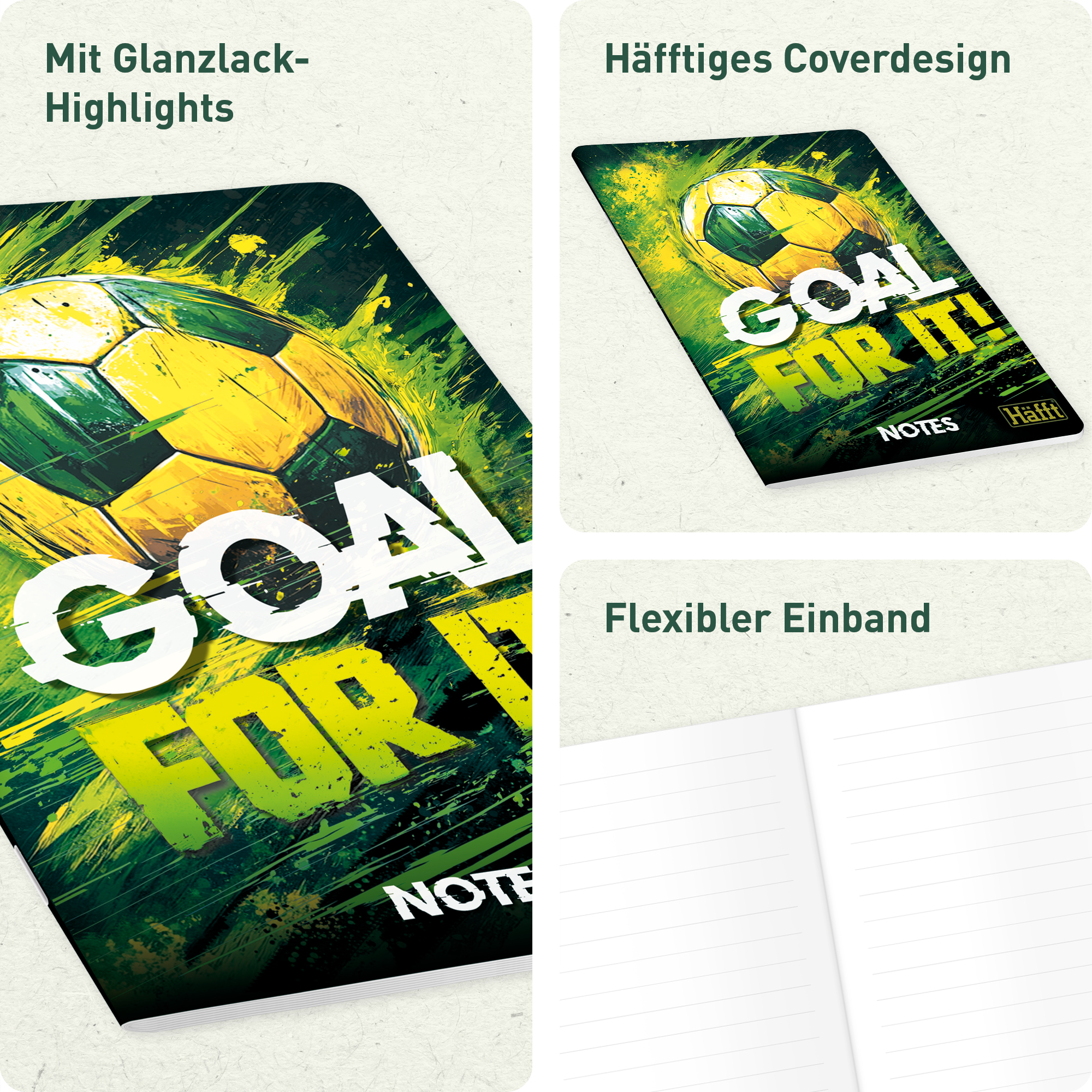 Artikelbild 2 des Artikels “Notizheft A5 liniert [Goal for It!] “