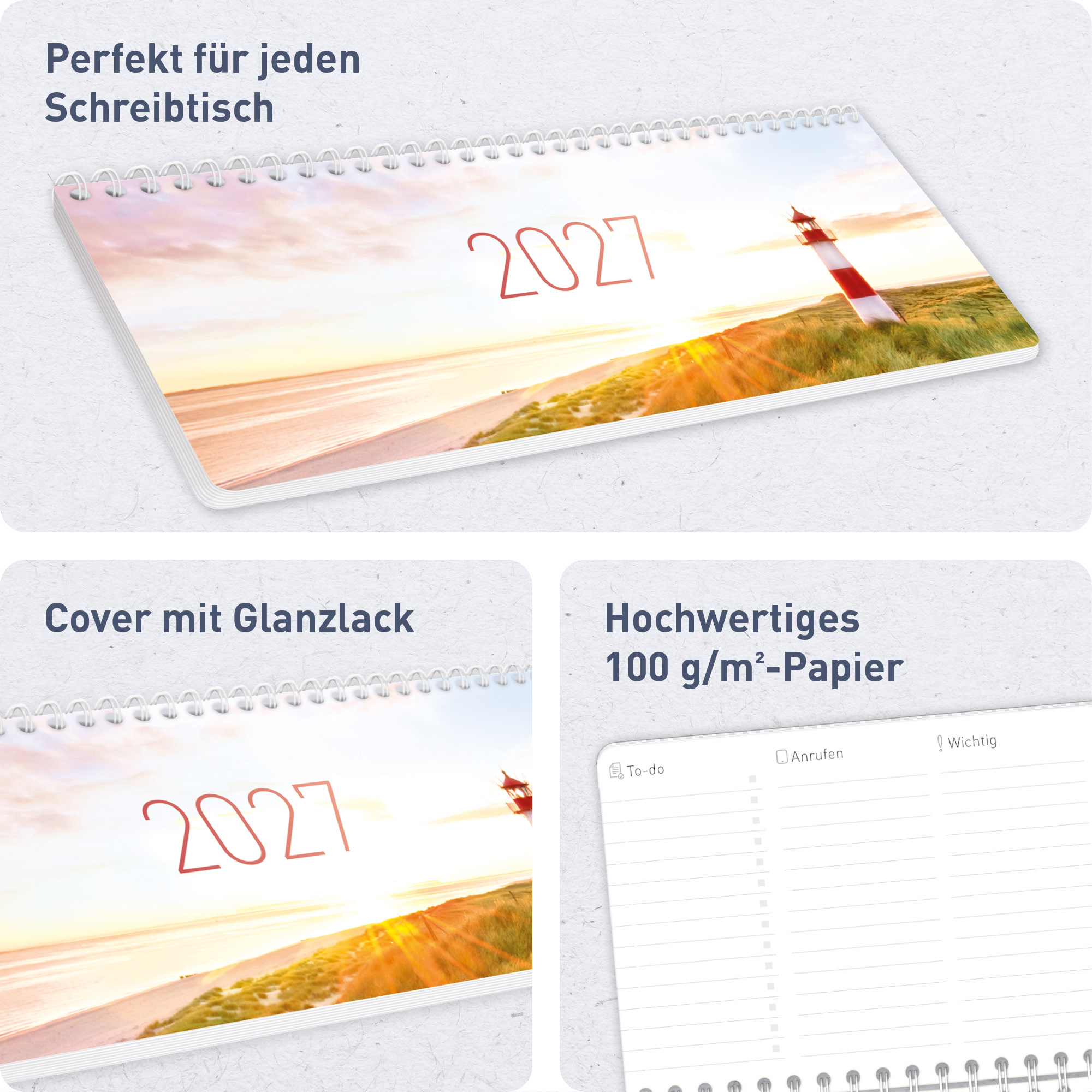 Artikelbild 2 des Artikels “Wochen-Tischkalender 2027 [Leuchtturm] “