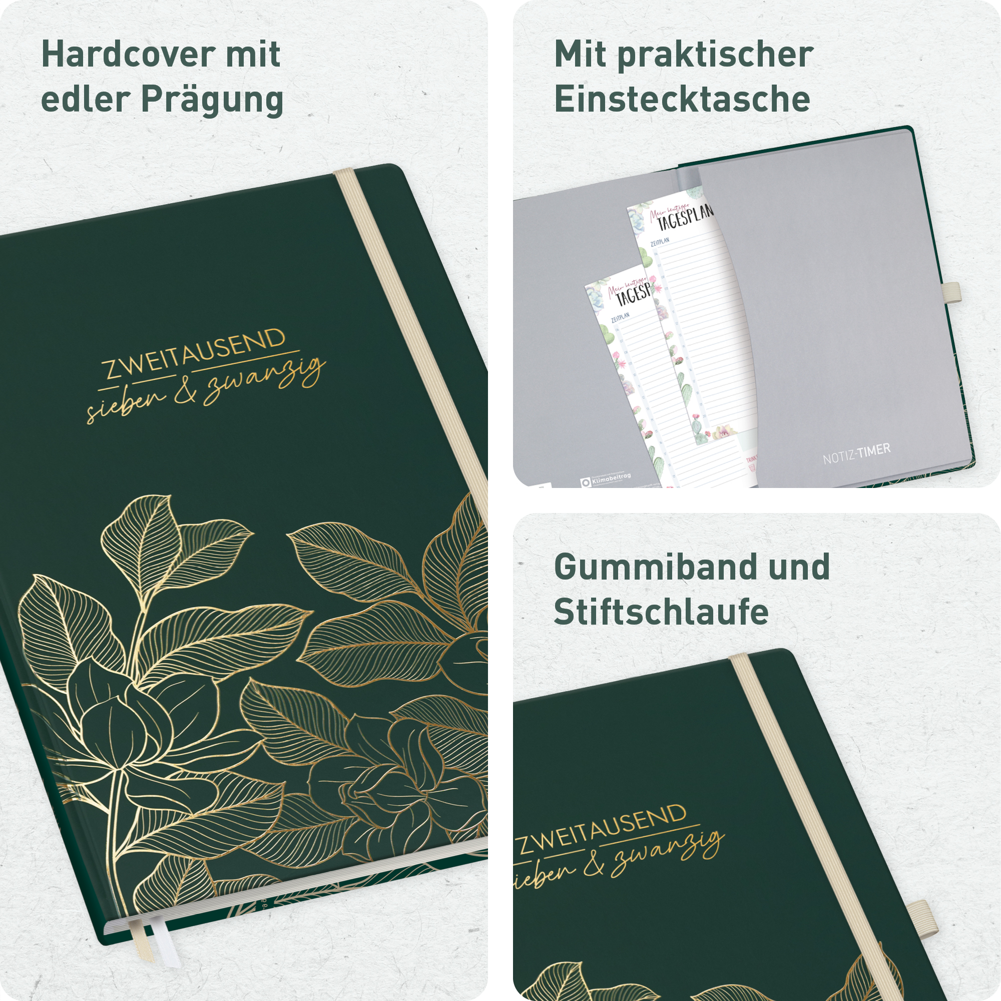 Artikelbild 2 des Artikels “Wochen-Notiz-Kalender A4 2027 [Golden Leaves] “