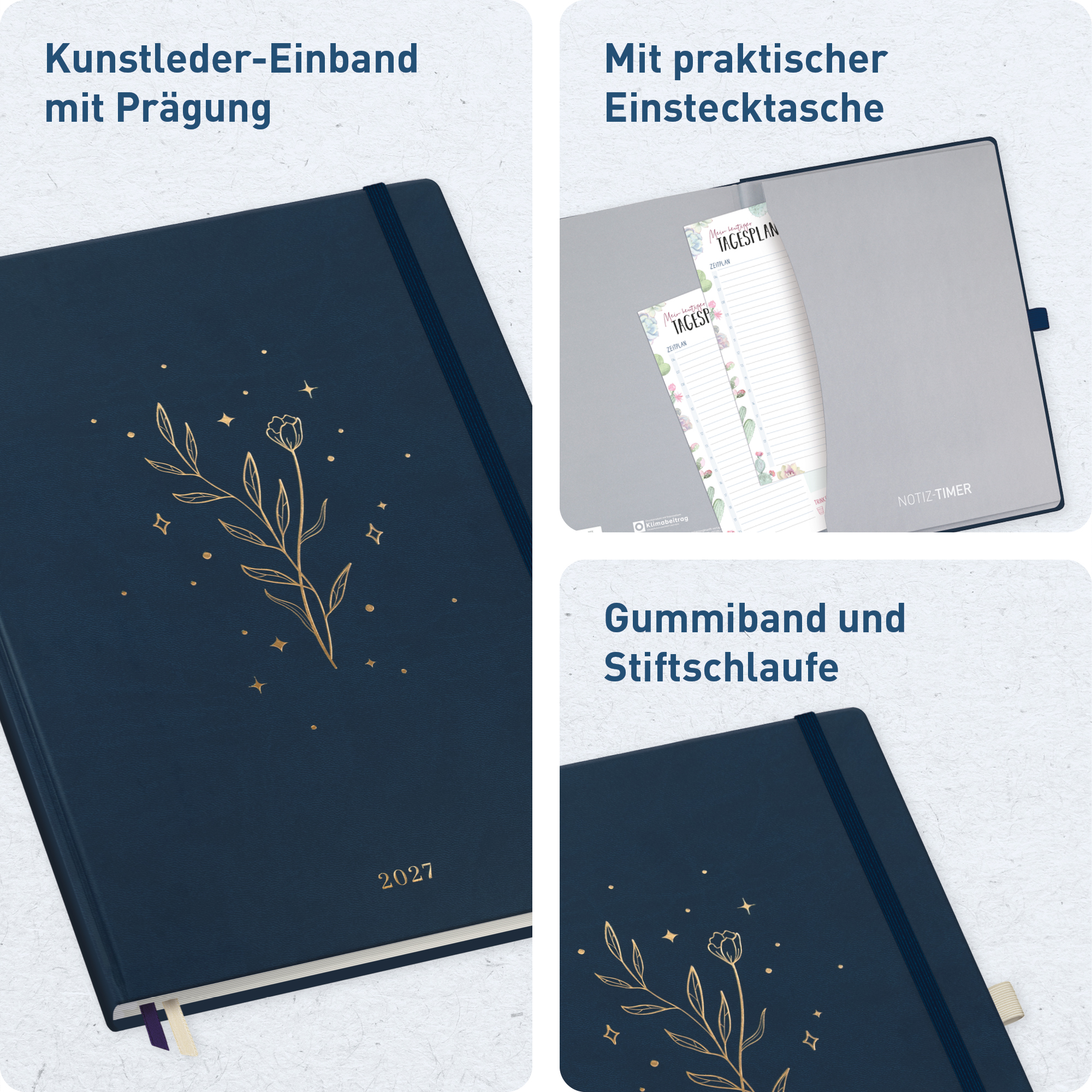 Artikelbild 2 des Artikels “Wochen-Notiz-Kalender A4 2027 [Night Flower] “