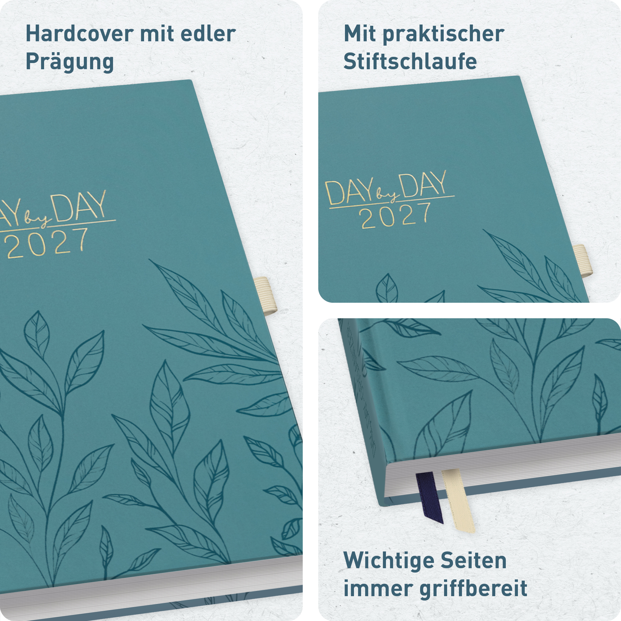 Artikelbild 2 des Artikels “Organizer Day by Day A5 2027 [Blue Leaves] “