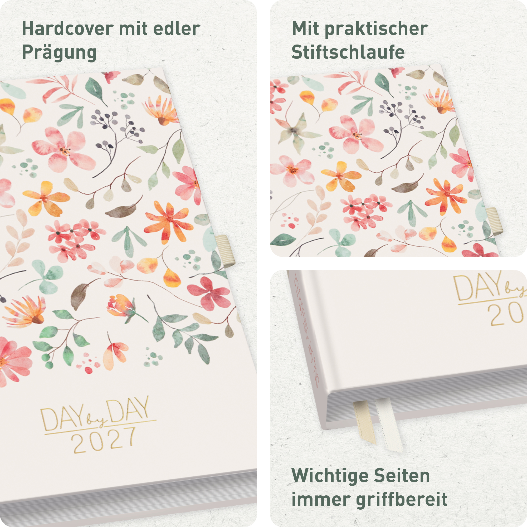 Artikelbild 2 des Artikels “Organizer Day by Day A5 2027 [Wild Blossoms] “