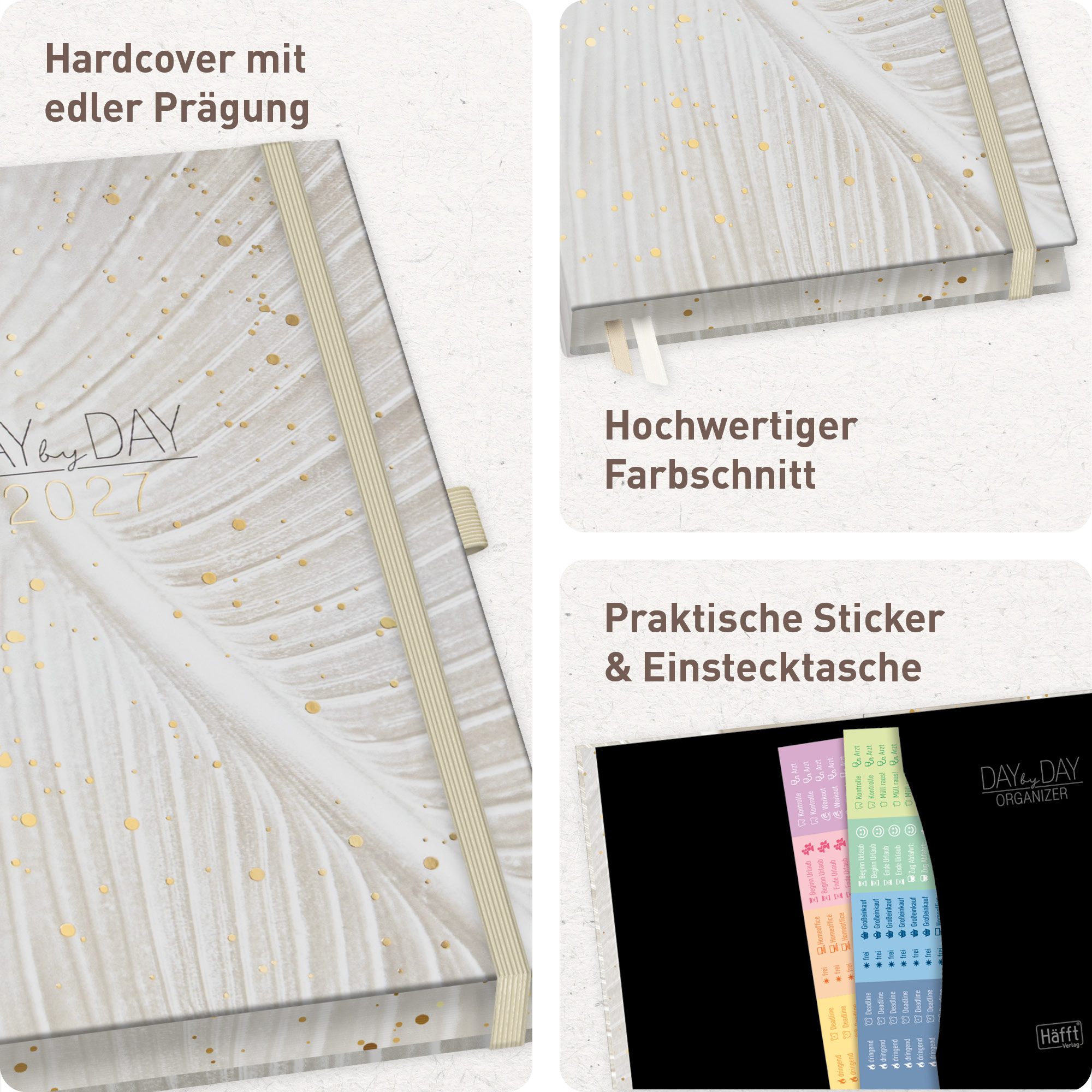 Artikelbild 2 des Artikels “Organizer Day by Day Deluxe A5 2027 [Sparkling Leaf] “