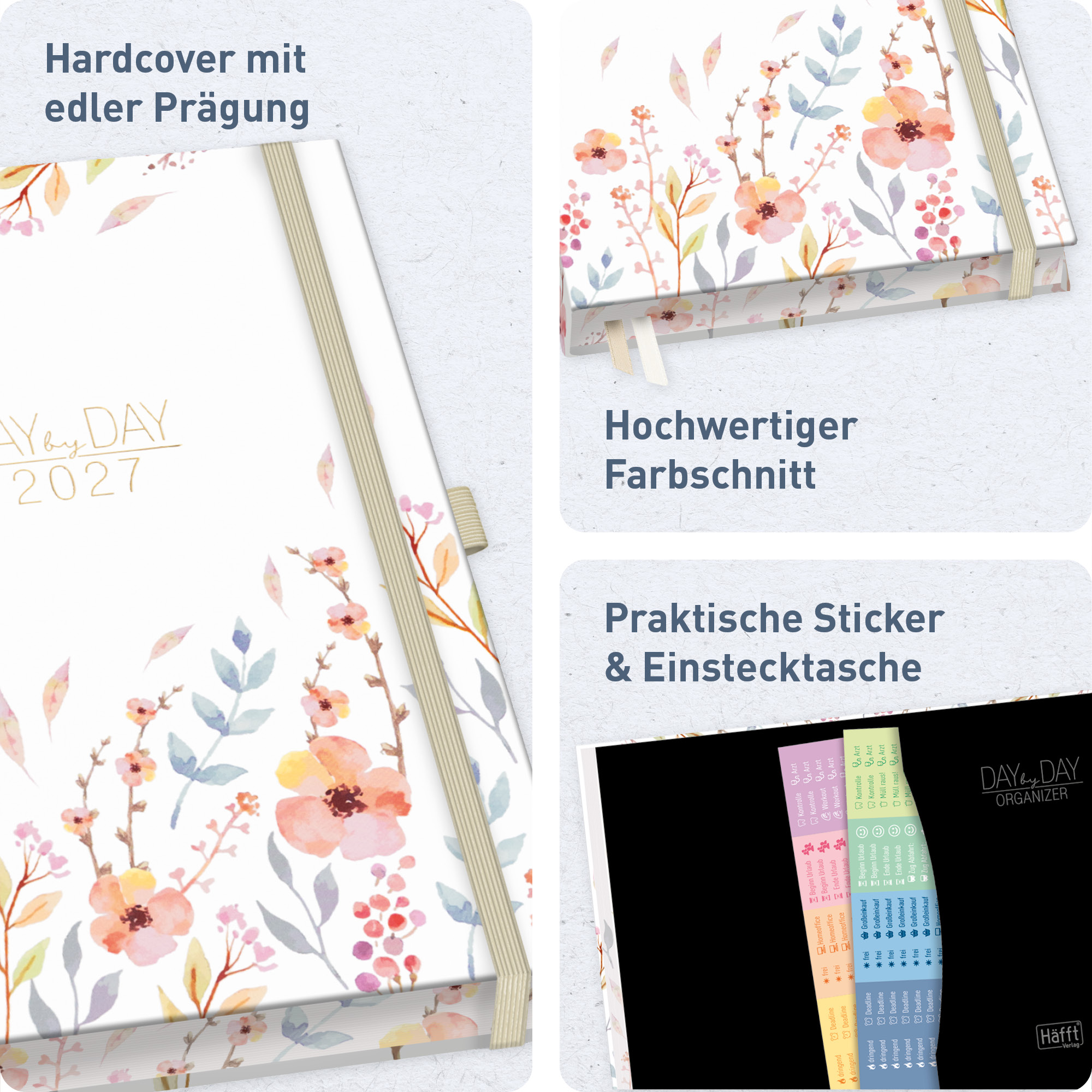 Artikelbild 2 des Artikels “Organizer Day by Day Deluxe A5 [Sweet Flowers] “