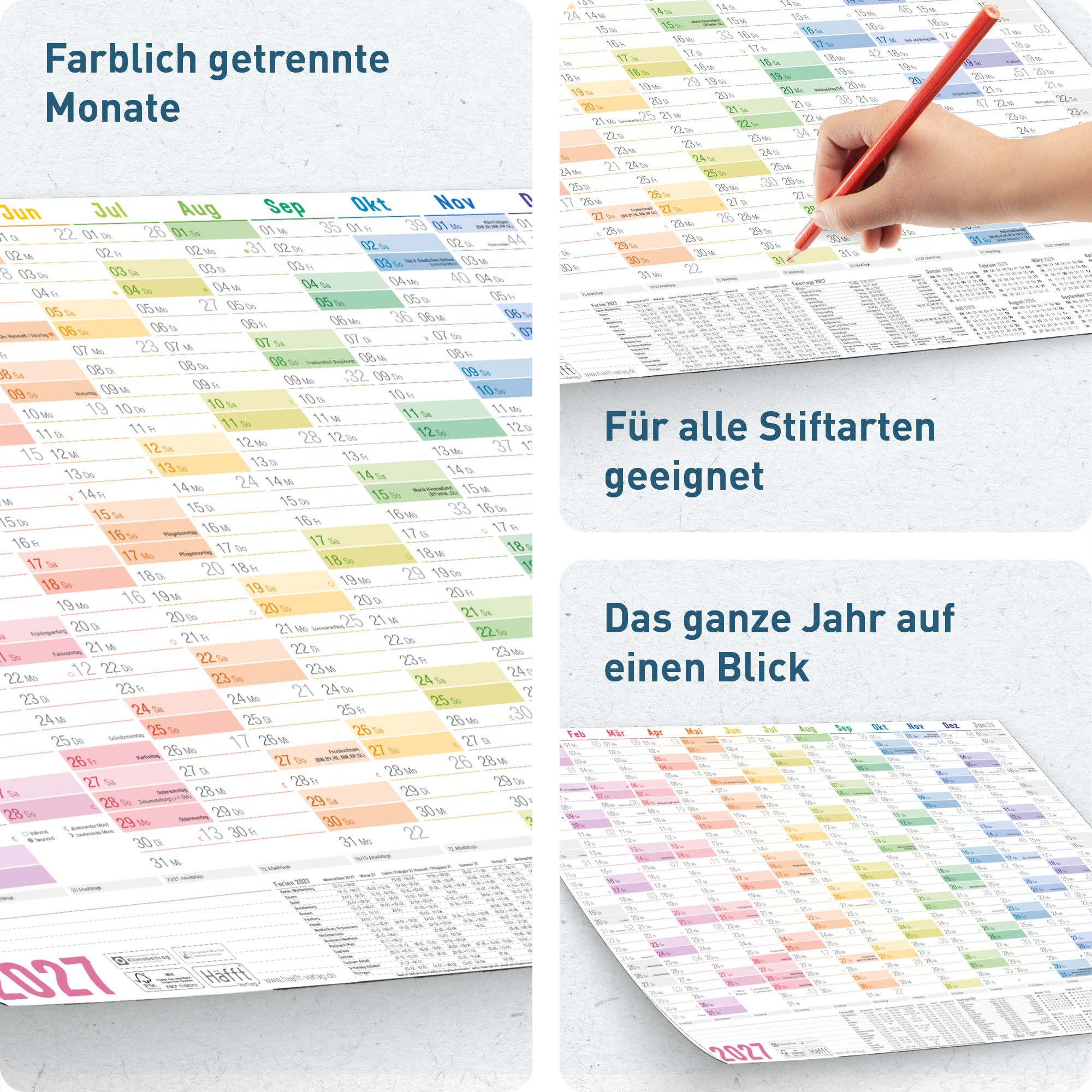 Artikelbild 2 des Artikels “Wandkalender 2027 A2 gefalzt quer [Rainbow] “