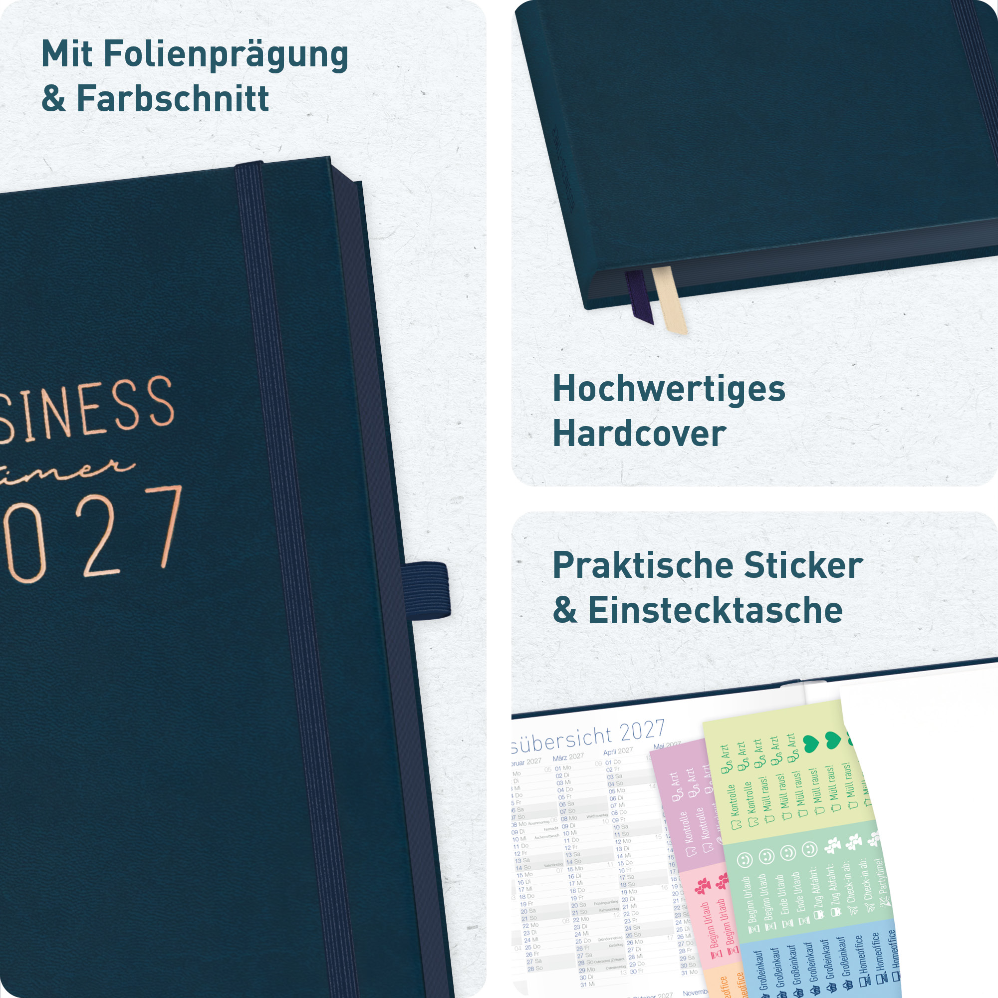 Artikelbild 2 des Artikels “Business-Timer Deluxe A5 2027 [Nachtblau] “