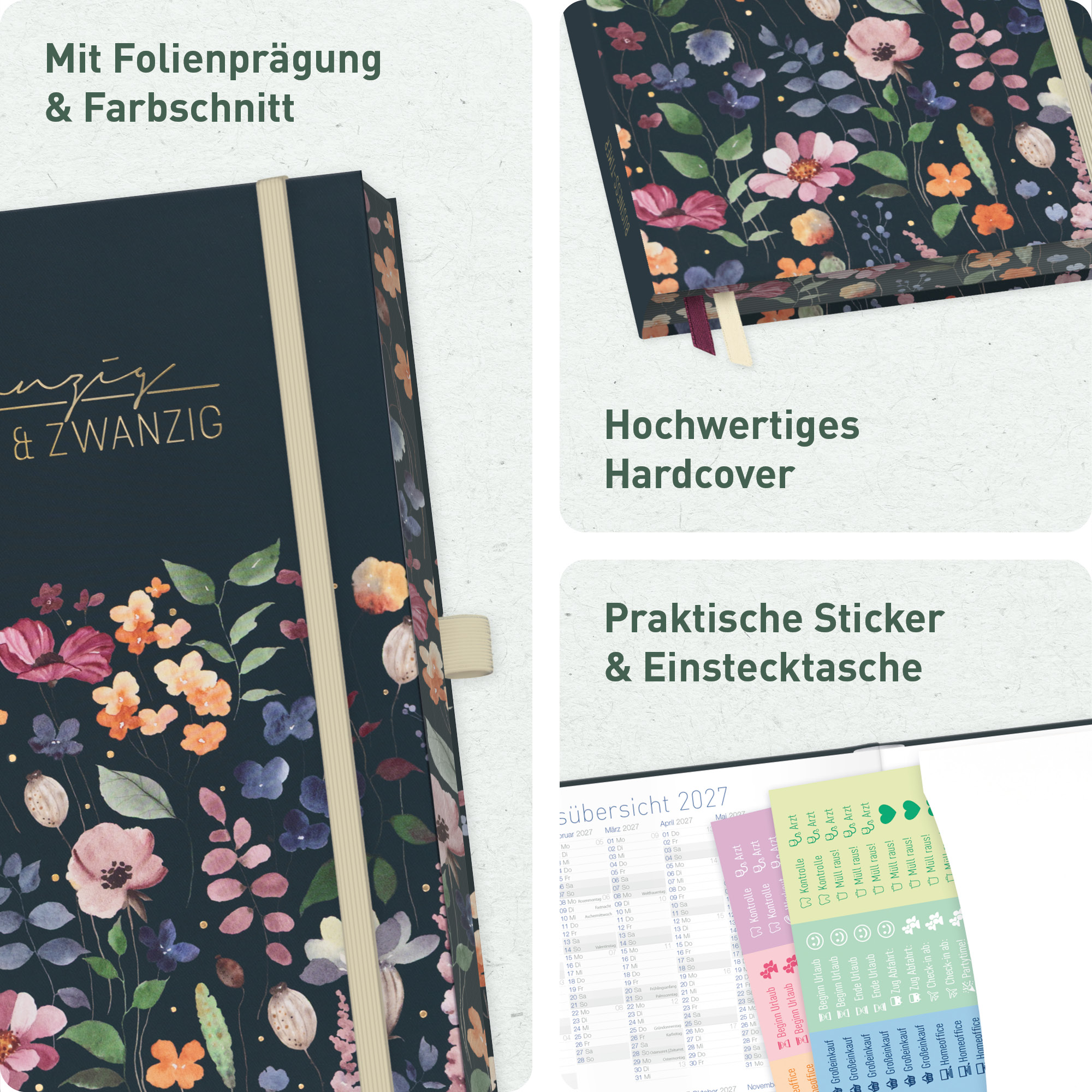 Artikelbild 2 des Artikels “Business-Timer Deluxe A5 2027 [Flower Inspiration] “