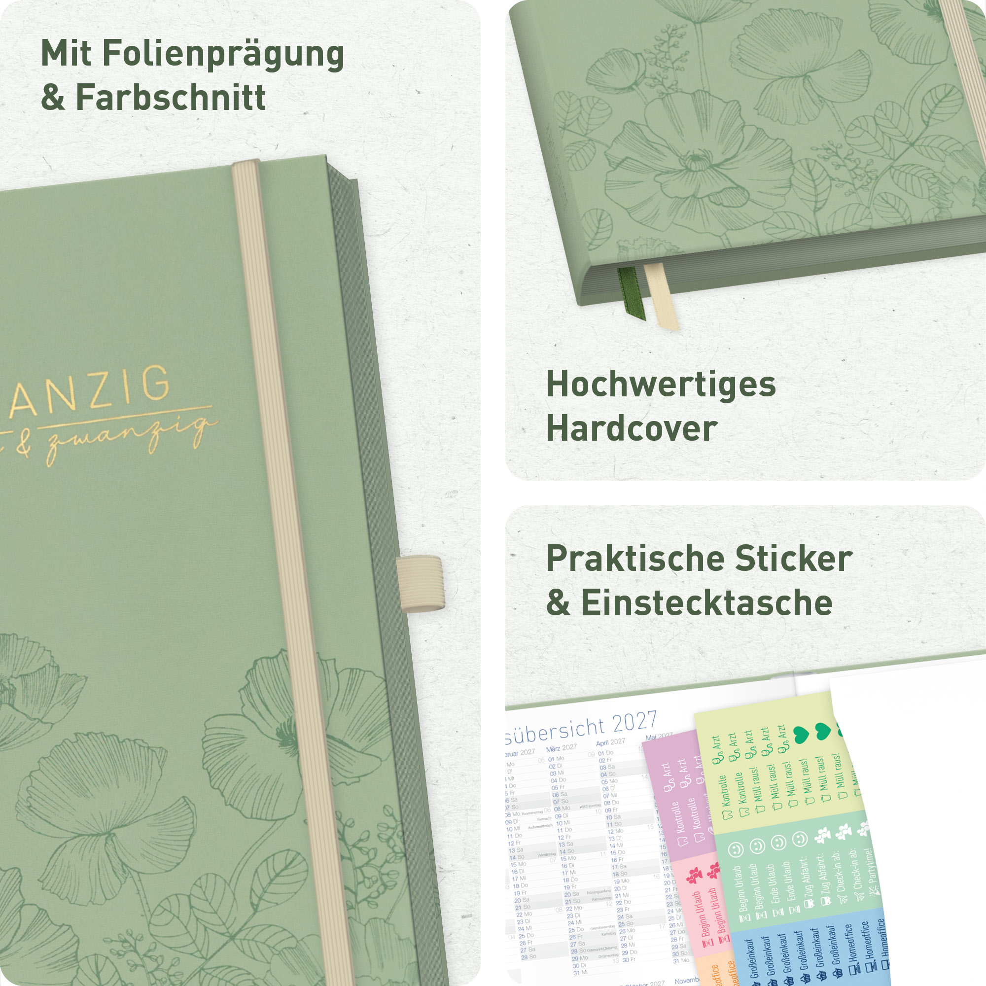 Artikelbild 2 des Artikels “Business-Timer Deluxe A5 2027 [Green Poppy] “