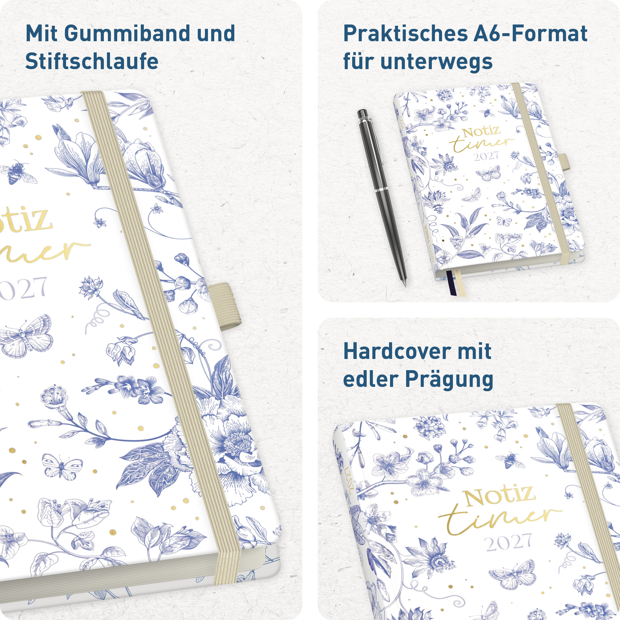 Artikelbild 2 des Artikels “Wochen-Notiz-Kalender A6 2027 [Fine Style] “