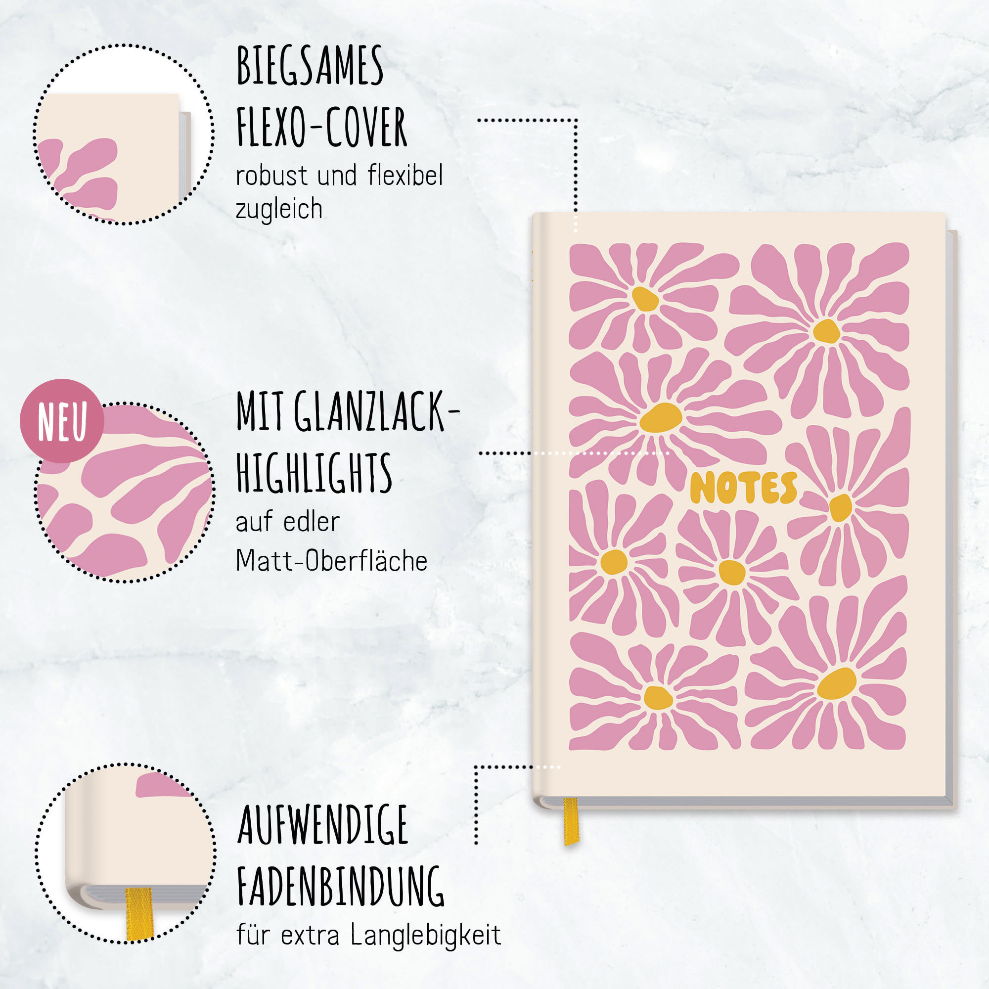 Artikelbild 2 des Artikels “Notizbuch kariert A5 