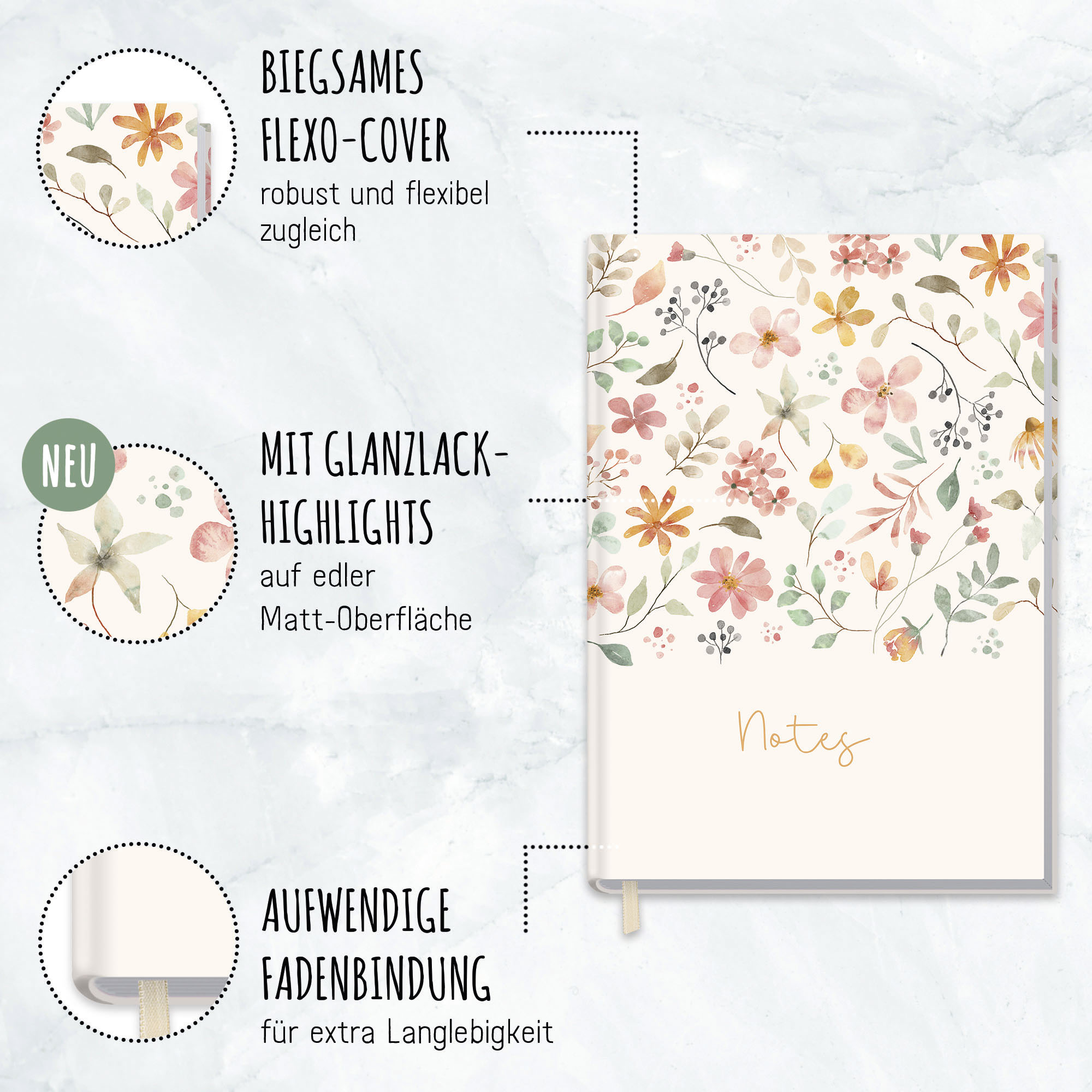 Artikelbild 2 des Artikels “Notizbuch kariert A5 