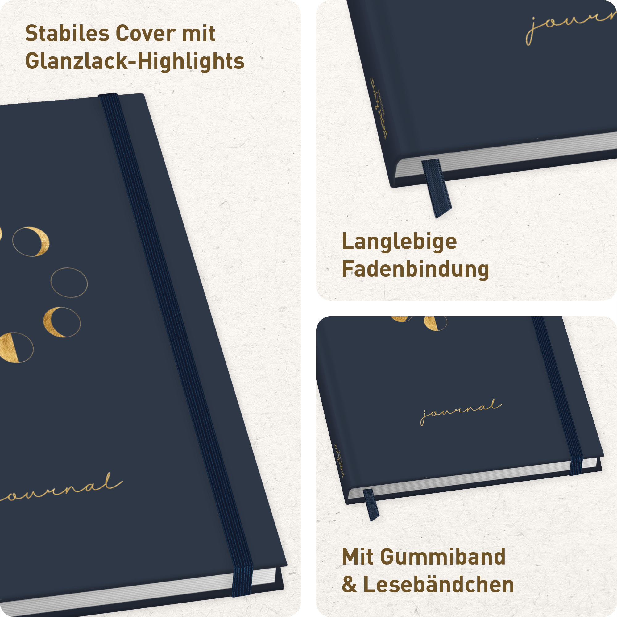 Artikelbild 2 des Artikels “paper&you Journal dotted A5 [Moon] “
