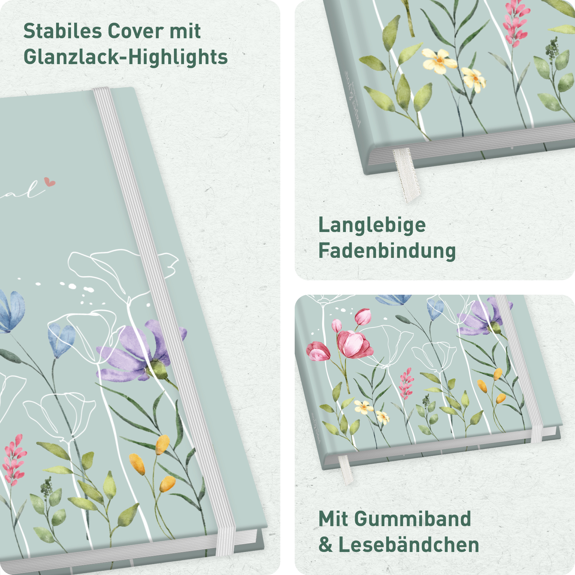 Artikelbild 2 des Artikels “paper&you Journal dotted A5 [Spring Flowers] “