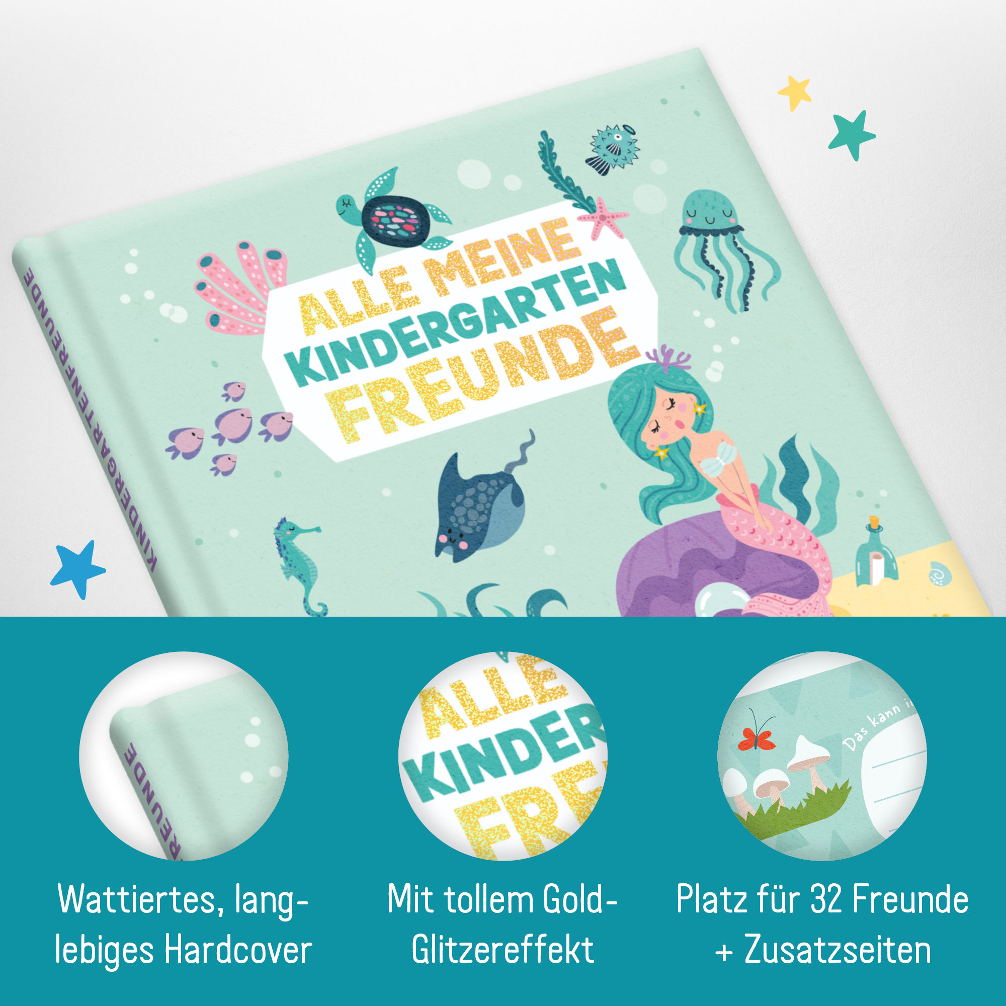 Artikelbild 2 des Artikels “Freundebuch Kindergarten [Meerjungfrau] “