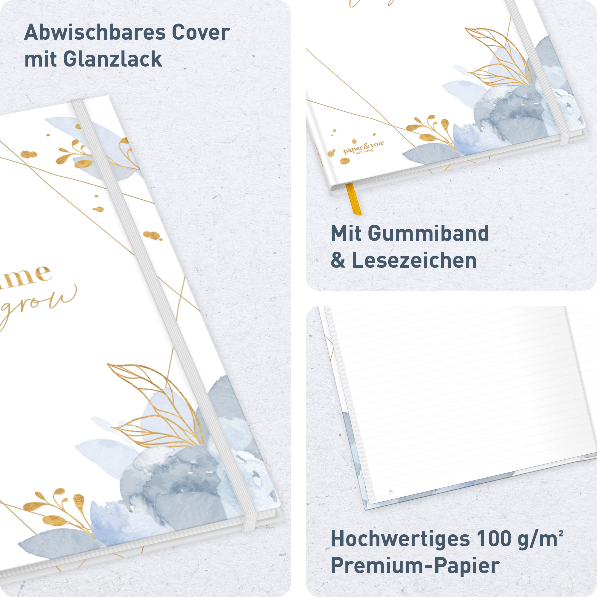 Artikelbild 2 des Artikels “paper&you Notizbuch A4+ liniert [Time to Grow] “