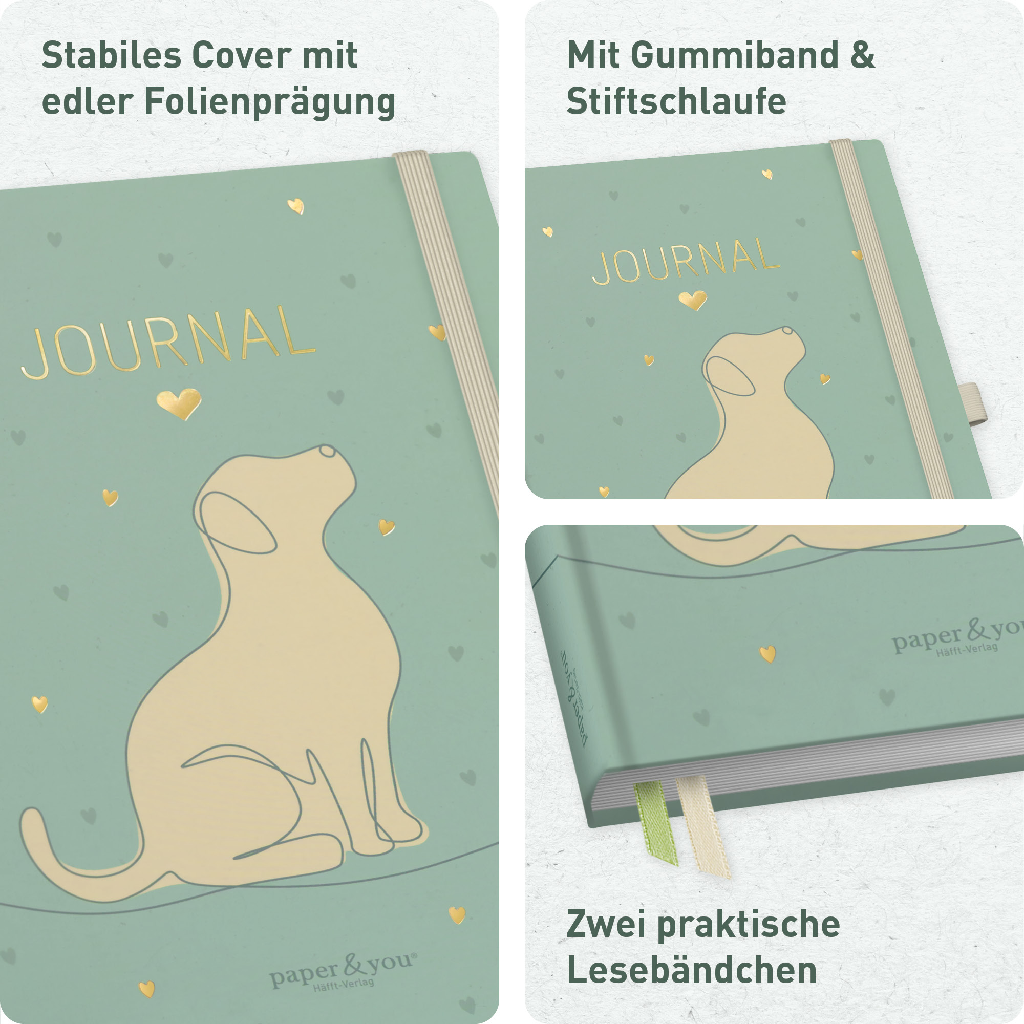 Artikelbild 2 des Artikels “p&y Journal Premium dotted A5 [Dog’s heart] “
