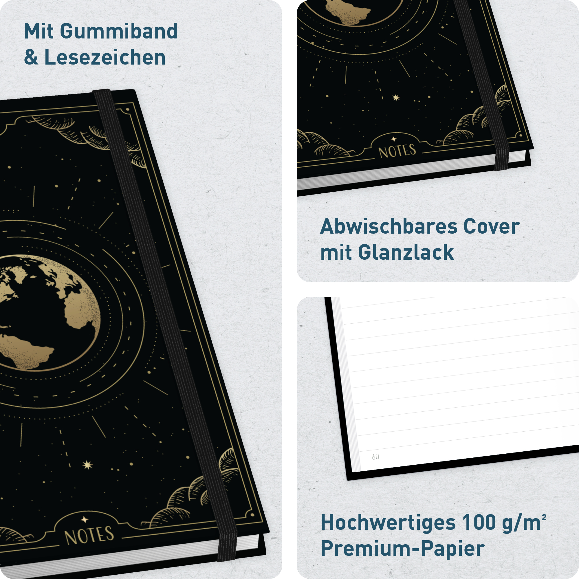 Artikelbild 2 des Artikels “paper&you Notizbuch Classic A5+ liniert [New Adventures] “