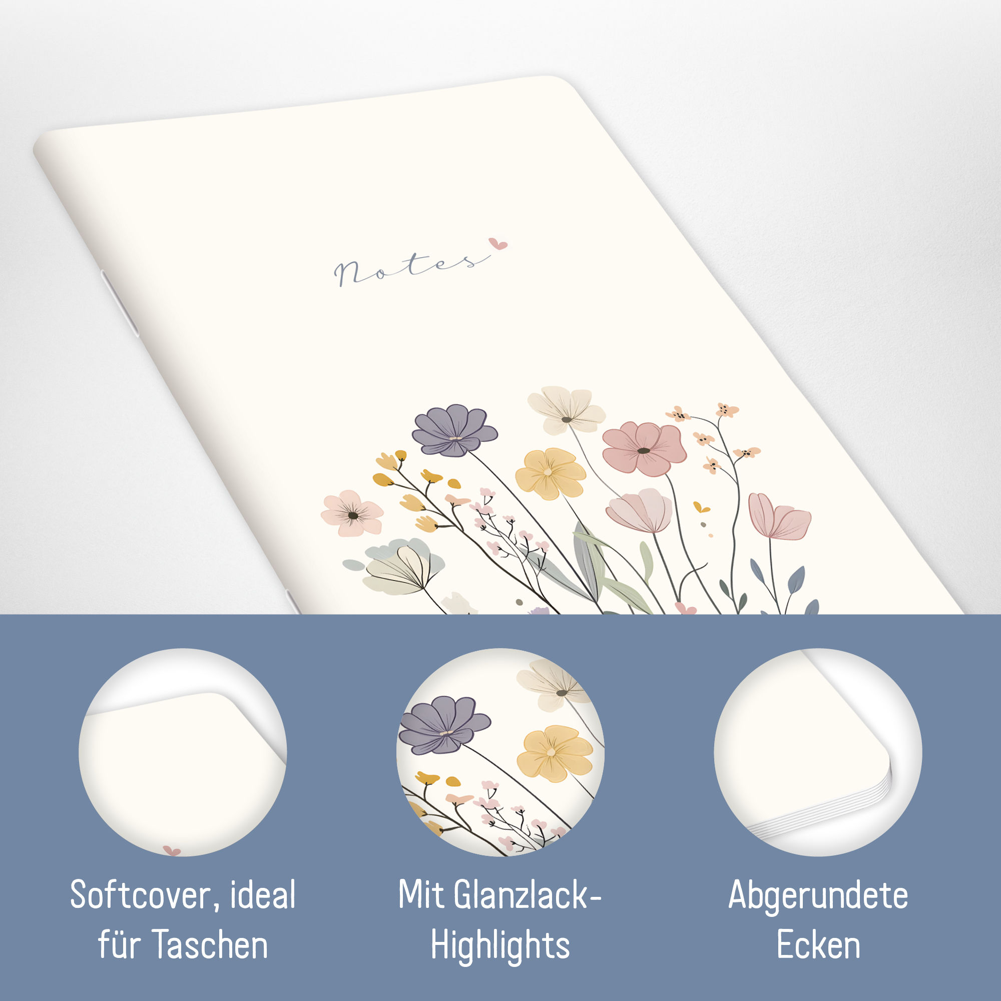 Artikelbild 2 des Artikels “Notizheft A6+ liniert [Flower Joy] “