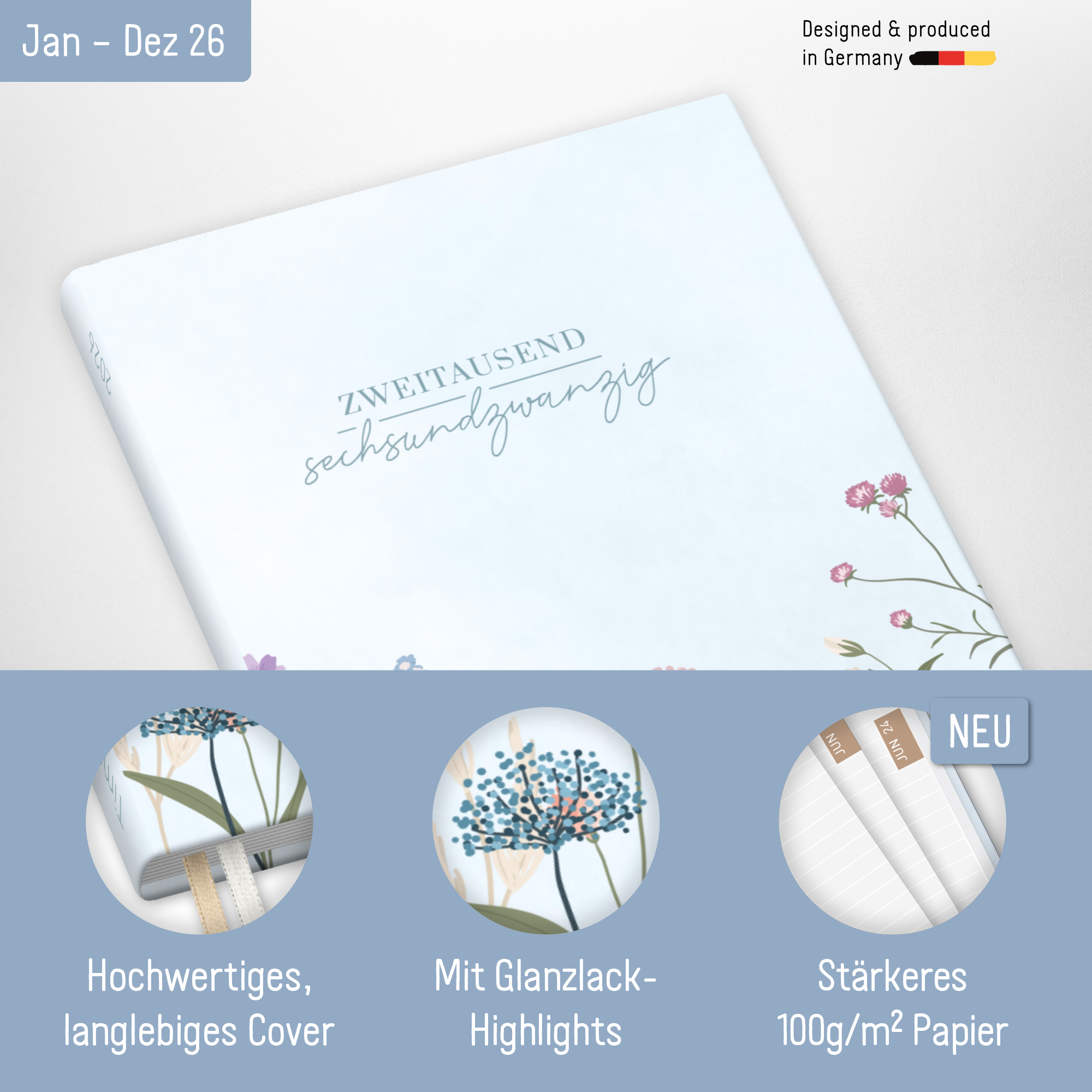 Artikelbild 2 des Artikels “Chäff-Timer Classic A5 2026 [Summer Meadow] “