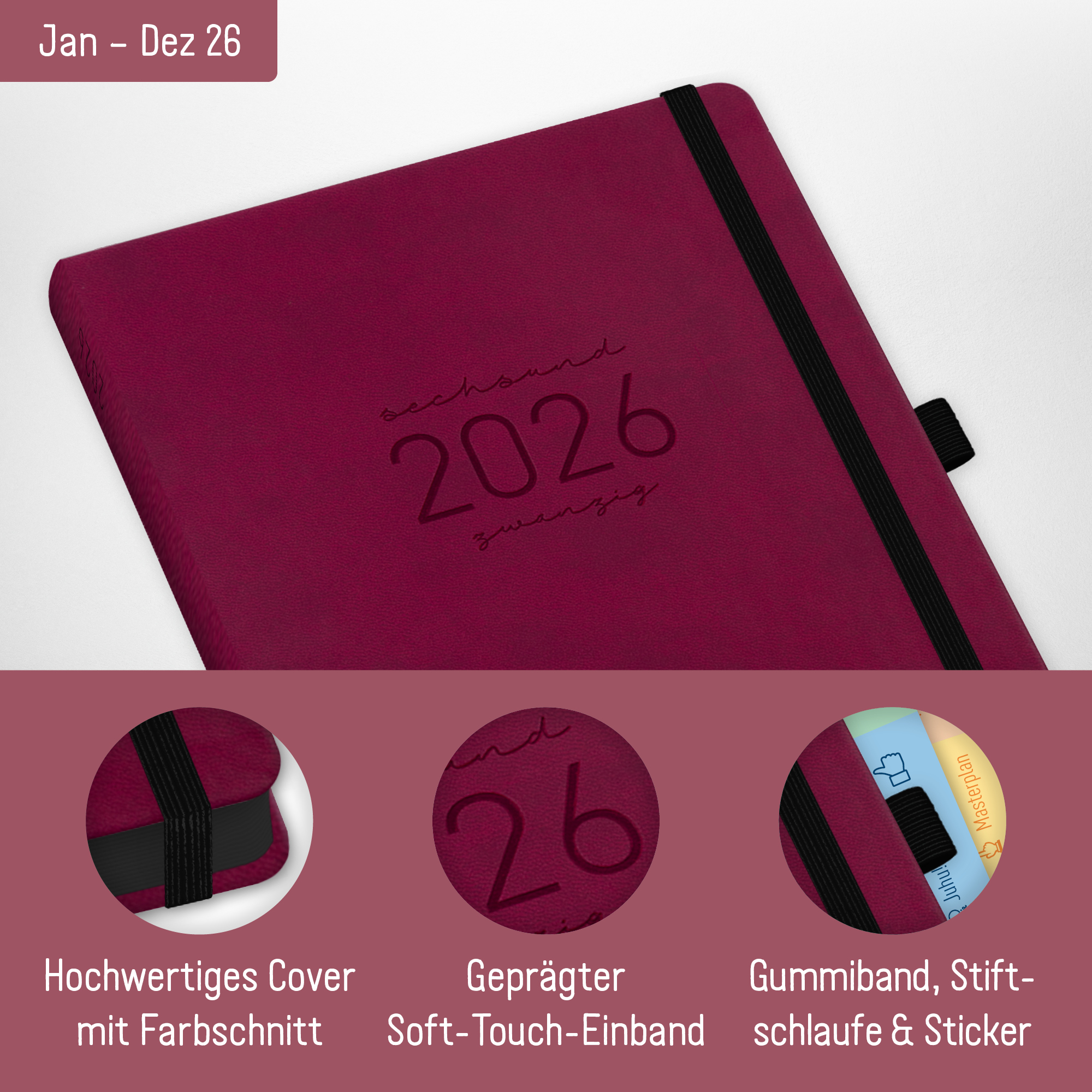 Artikelbild 2 des Artikels “Chäff-Timer Deluxe A5 2026 [Berry] “