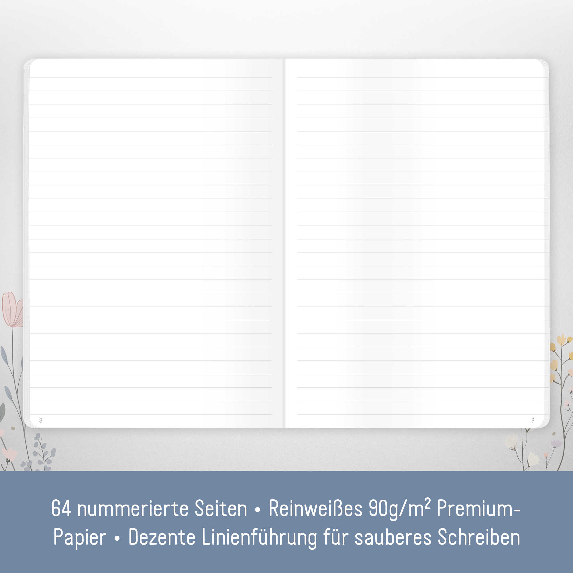 Artikelbild 3 des Artikels “paper&you Notizheft Classic liniert A5 [Flower Joy] “