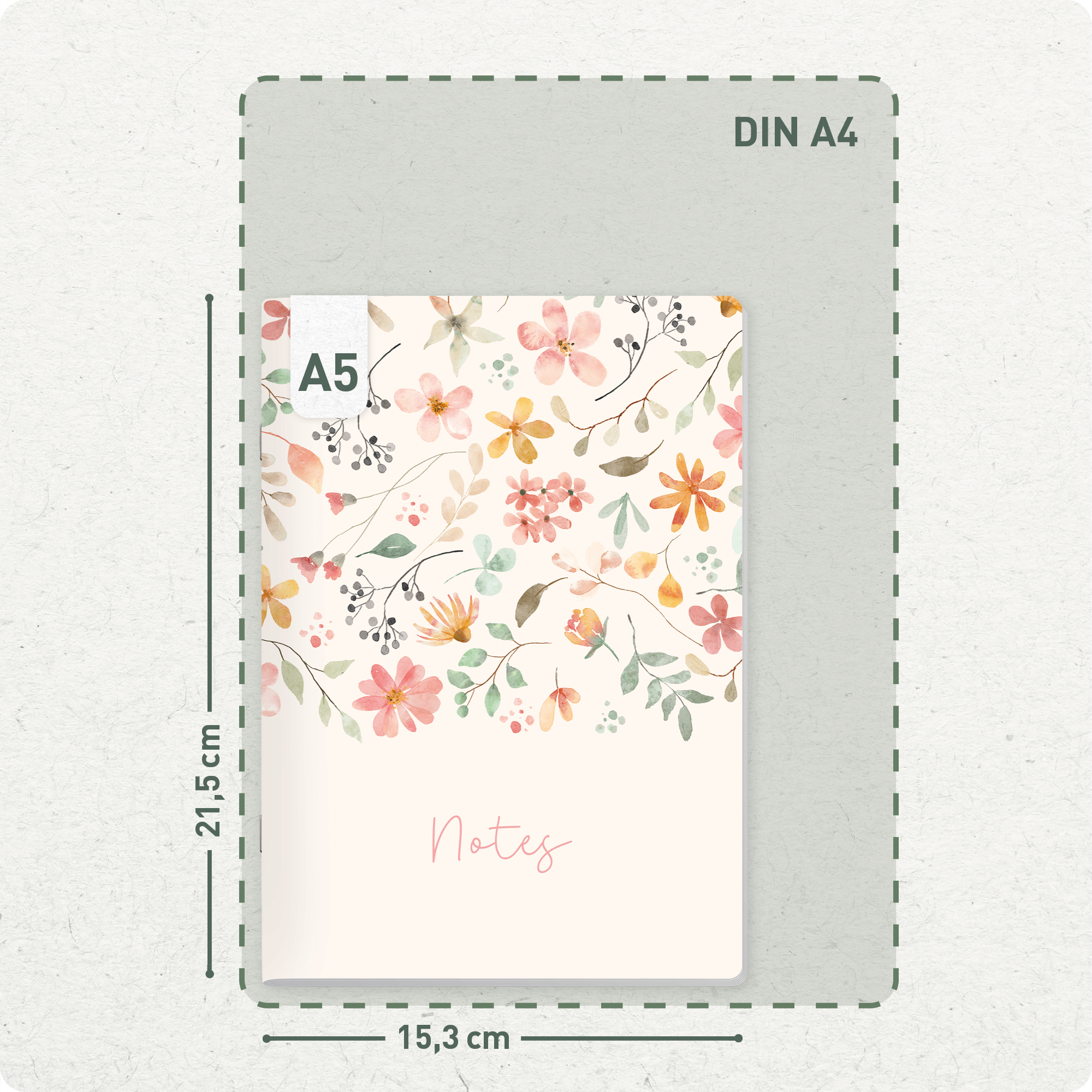 Artikelbild 3 des Artikels “paper&you Notizheft Classic liniert A5 [Wild Blossoms] “