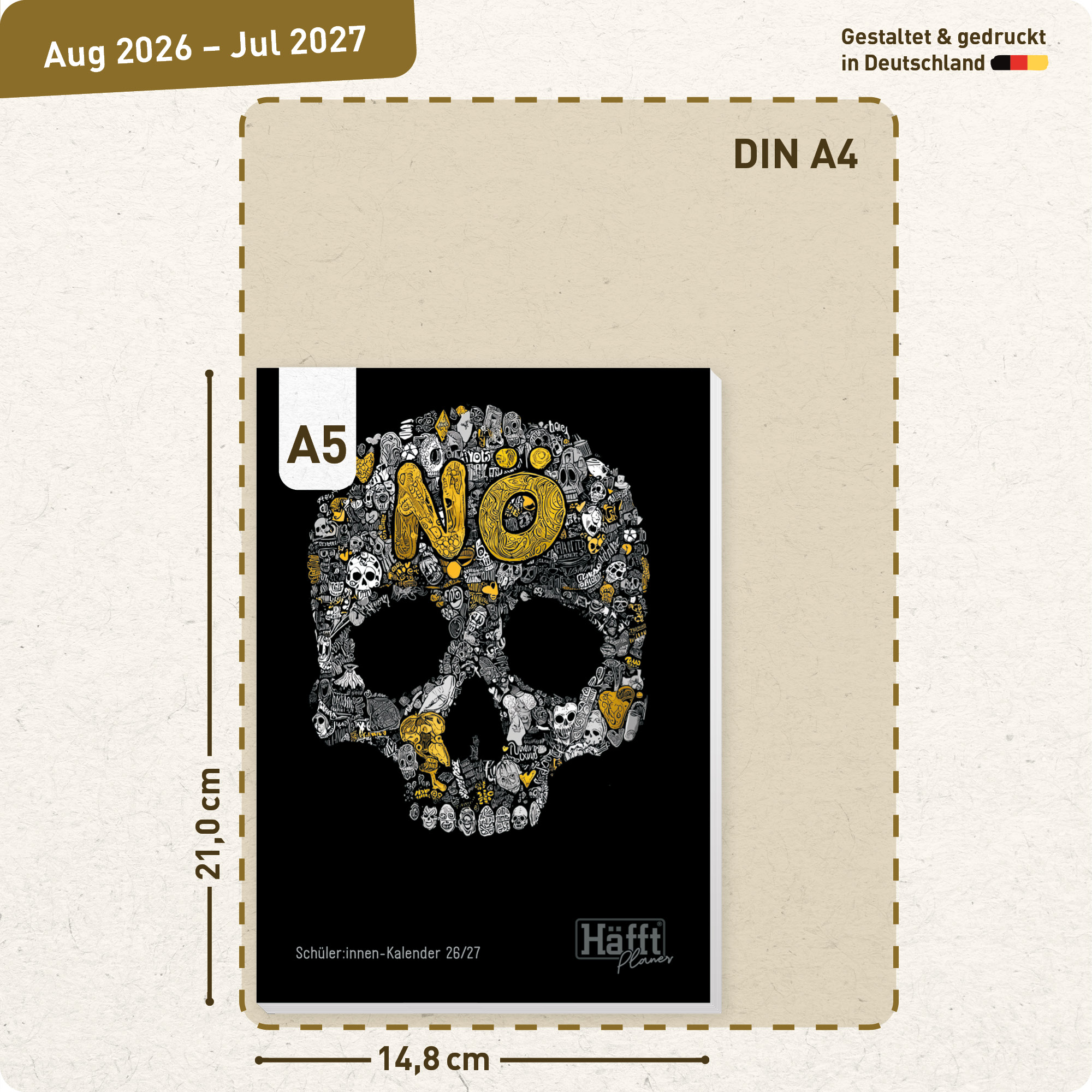Artikelbild 3 des Artikels “Häfft Planer A5 2026/2027 [Skull] “