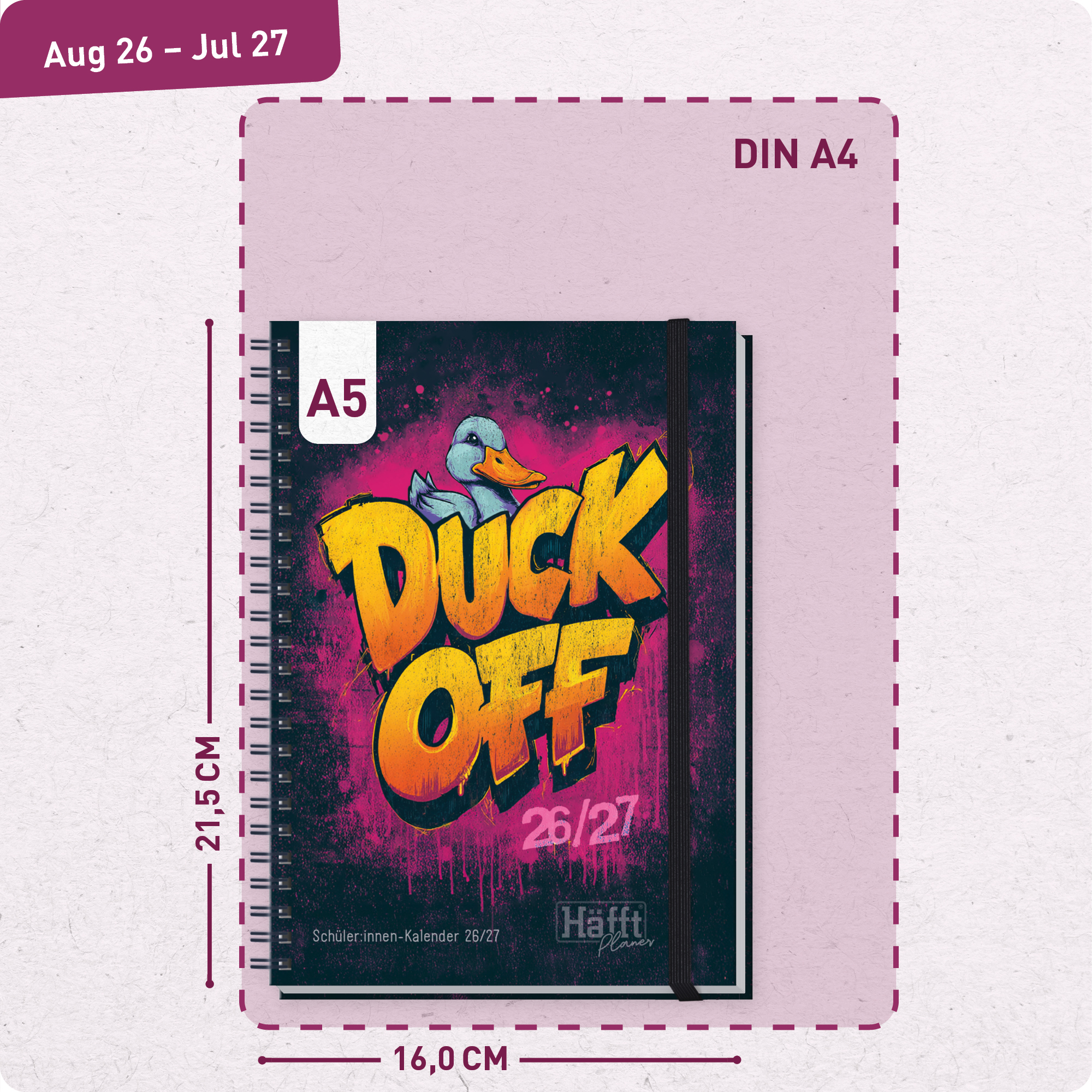 Artikelbild 3 des Artikels “Häfft Planer Premium A5 2026/2027 [Duck off] “