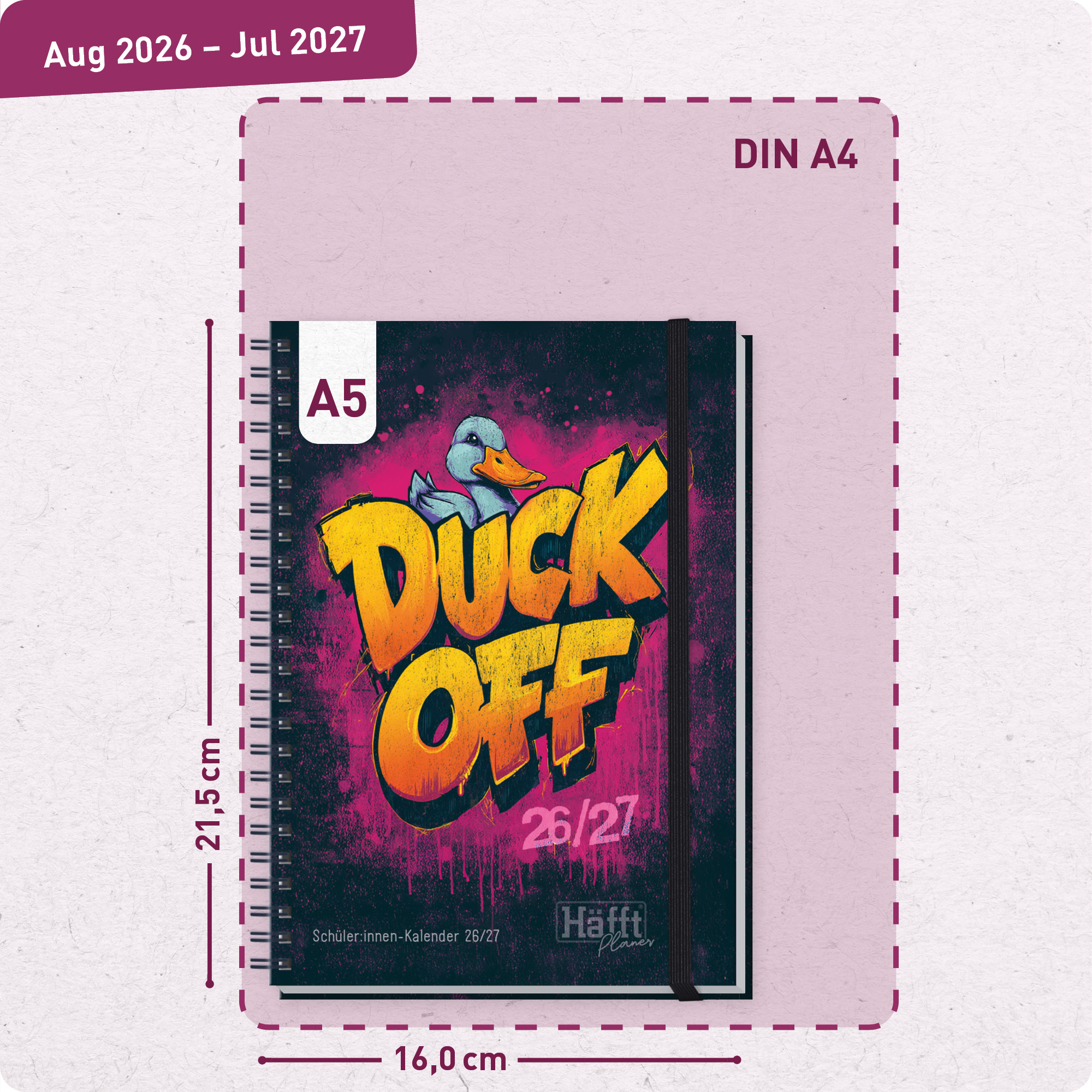 Artikelbild 3 des Artikels “Häfft Planer Premium A5 2026/2027 [Duck off] “
