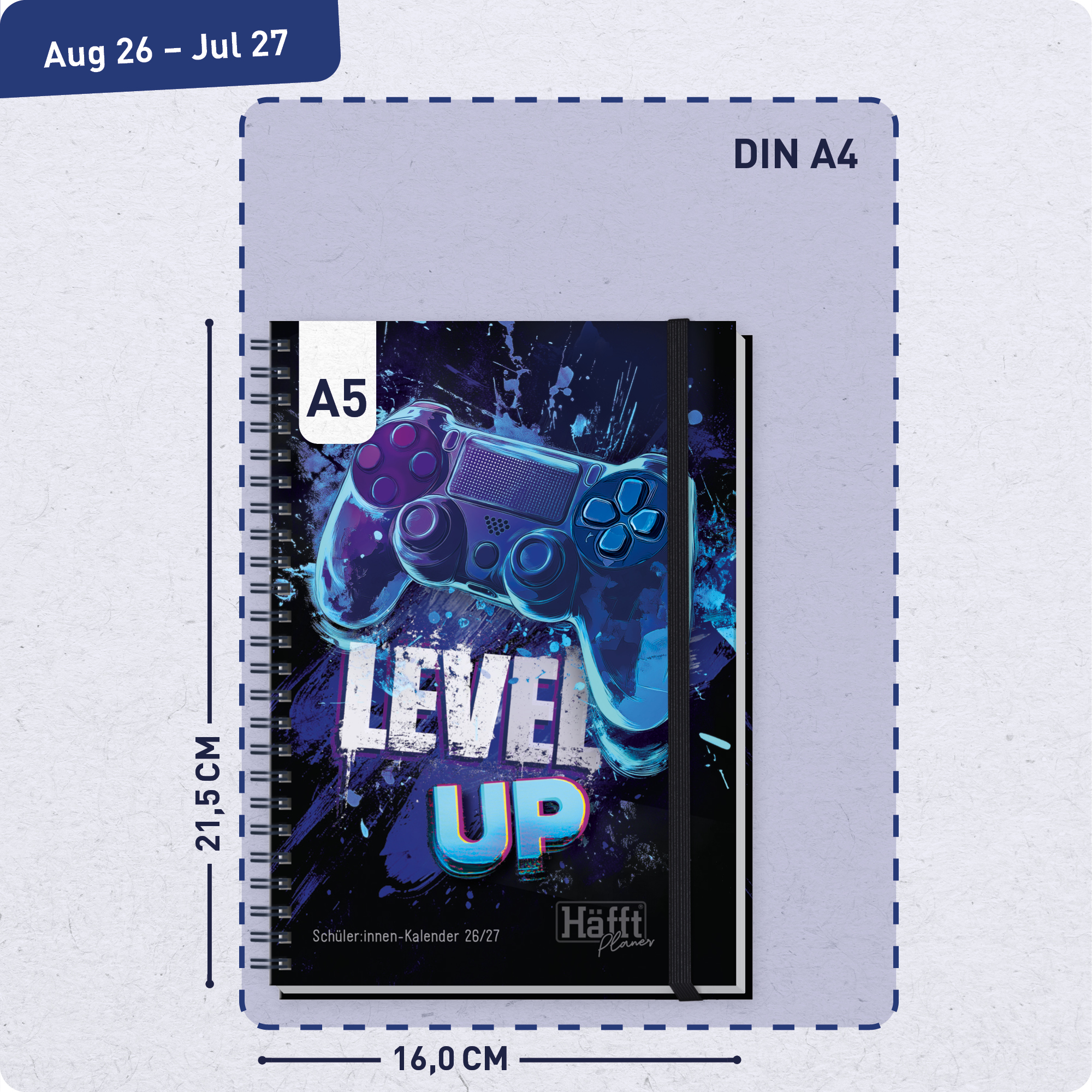 Artikelbild 3 des Artikels “Häfft Planer Premium A5 2026/2027 [Level Up] “