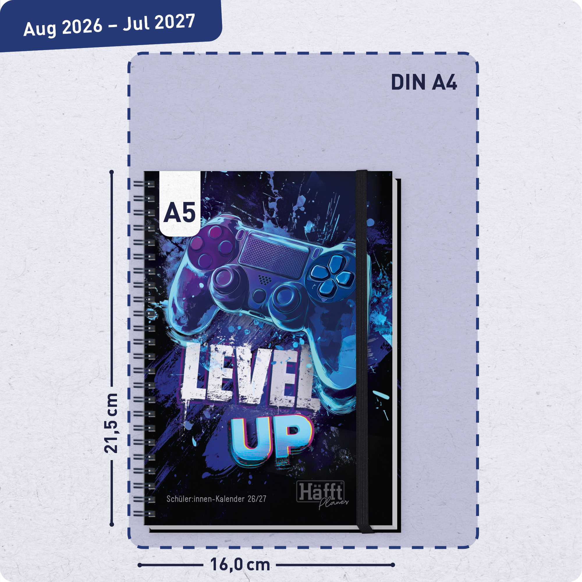 Artikelbild 3 des Artikels “Häfft Planer Premium A5 2026/2027 [Level Up] “