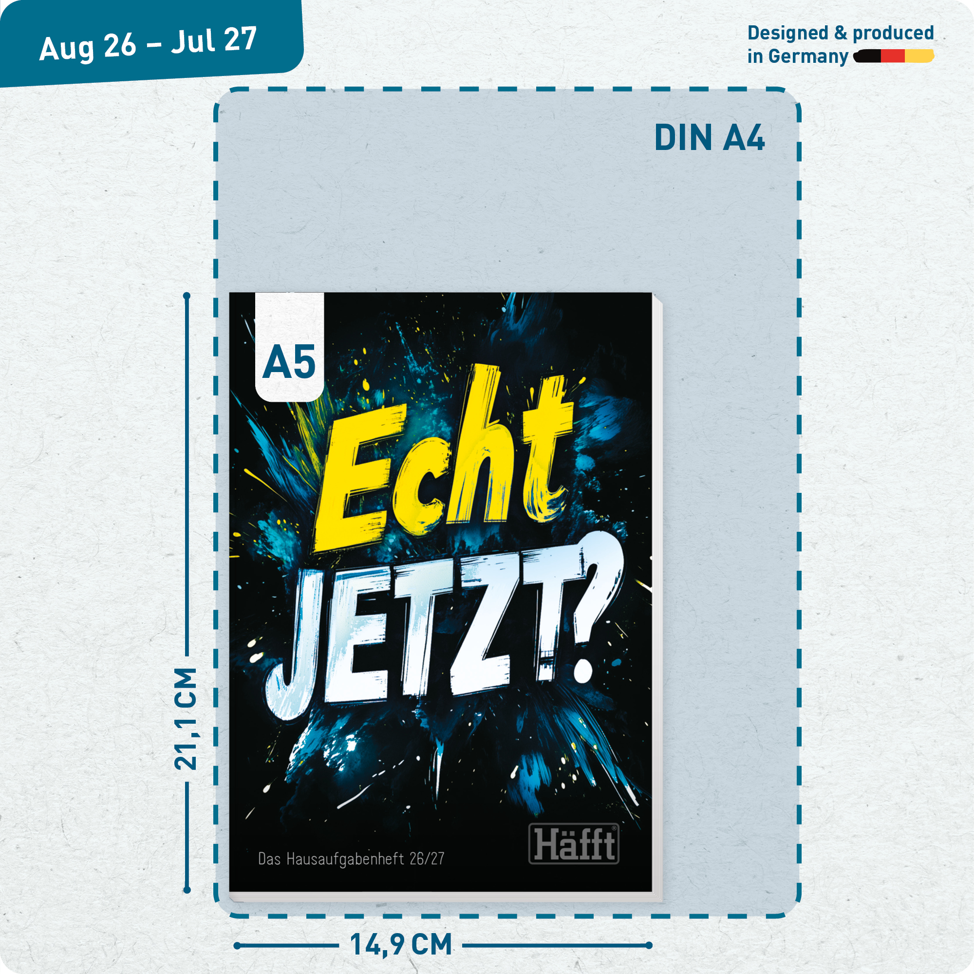 Artikelbild 3 des Artikels “Häfft Original Hausaufgabenheft A5 2026/2027 [Echt jetzt] “
