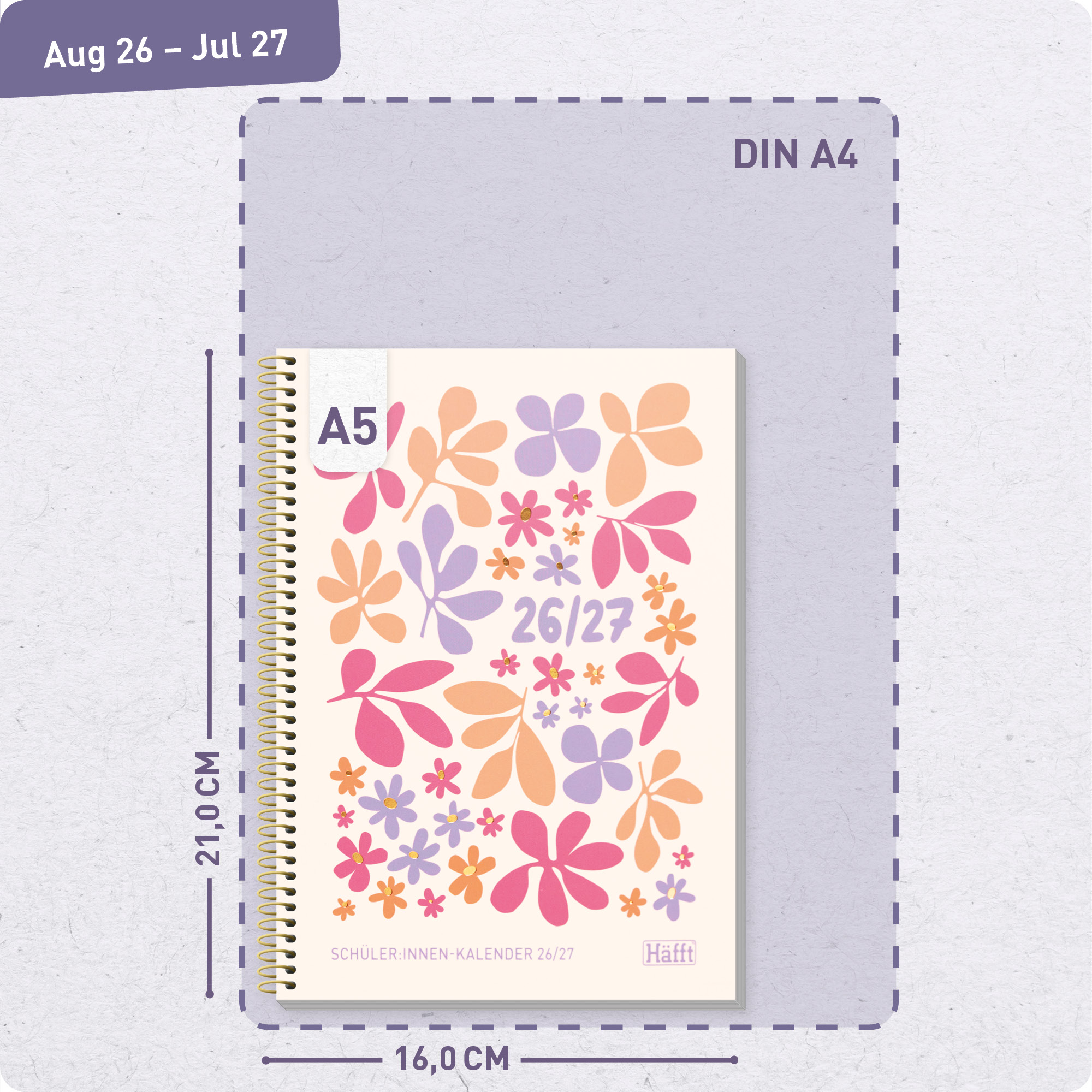 Artikelbild 3 des Artikels “College-Timer A5 2026/2027 [Daisy & Leaf] “