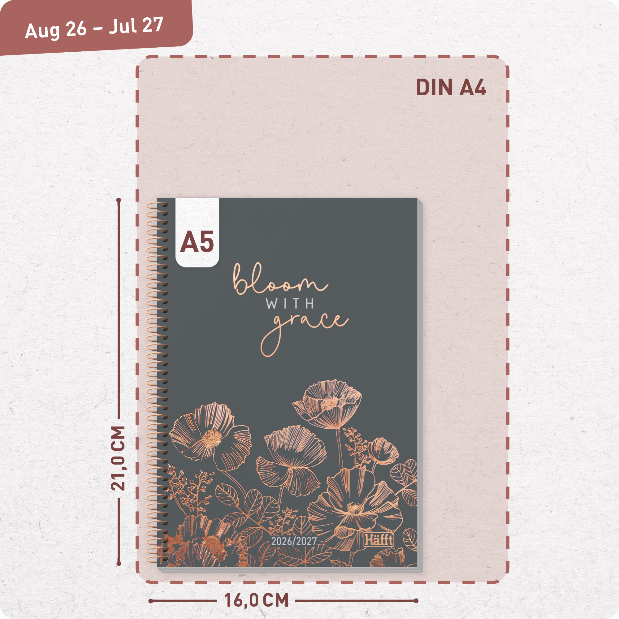 Artikelbild 3 des Artikels “College-Timer A5 2026/2027 [Poppy] “