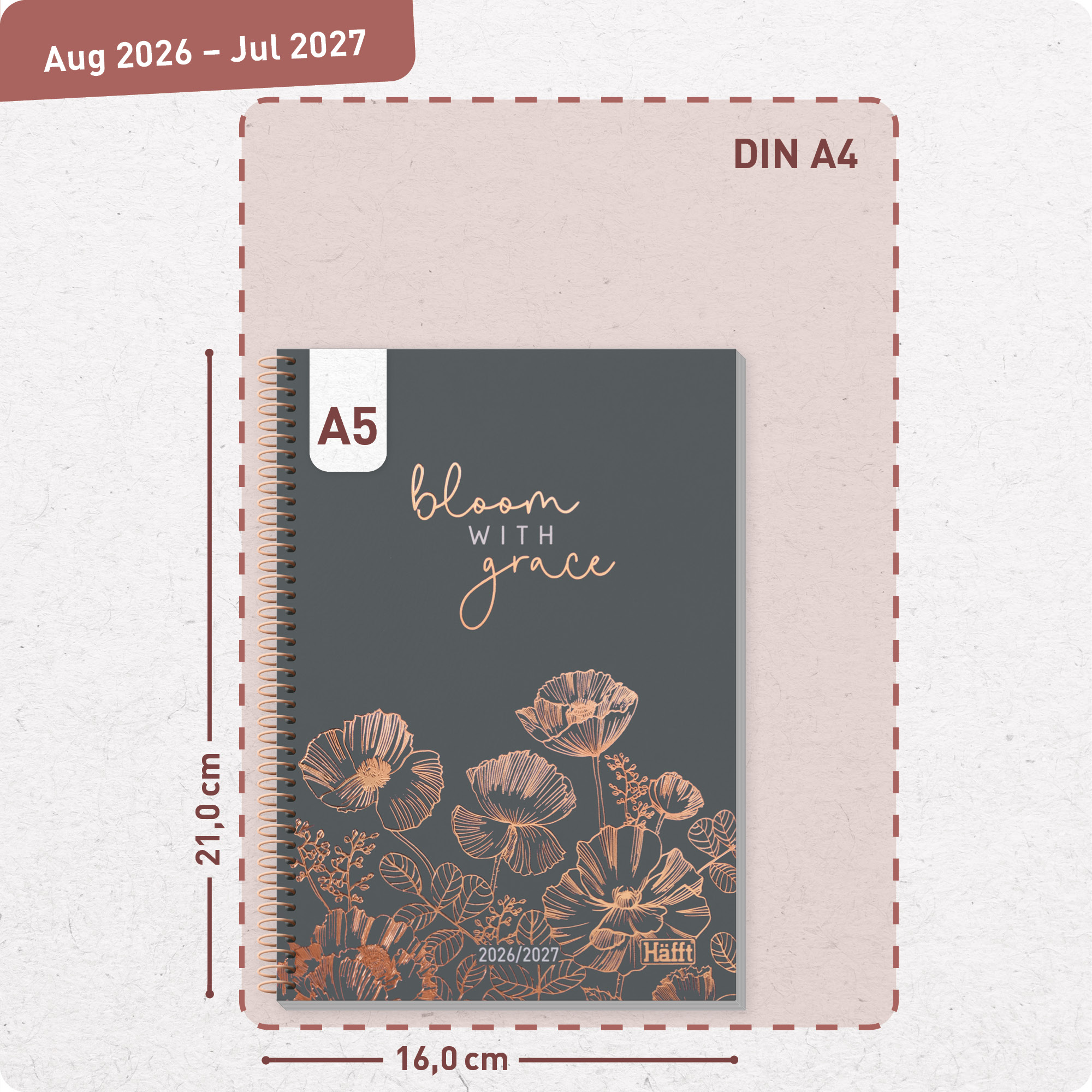 Artikelbild 3 des Artikels “College-Timer A5 2026/2027 [Poppy] “
