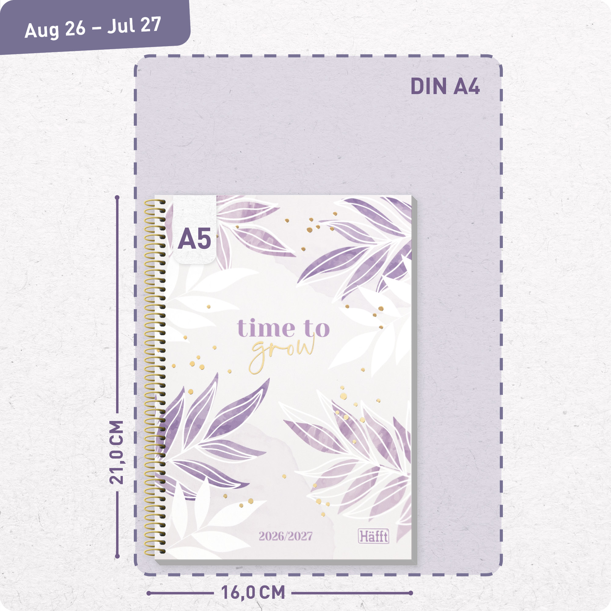 Artikelbild 3 des Artikels “College-Timer A5 2026/2027 [Purple Leaves] “