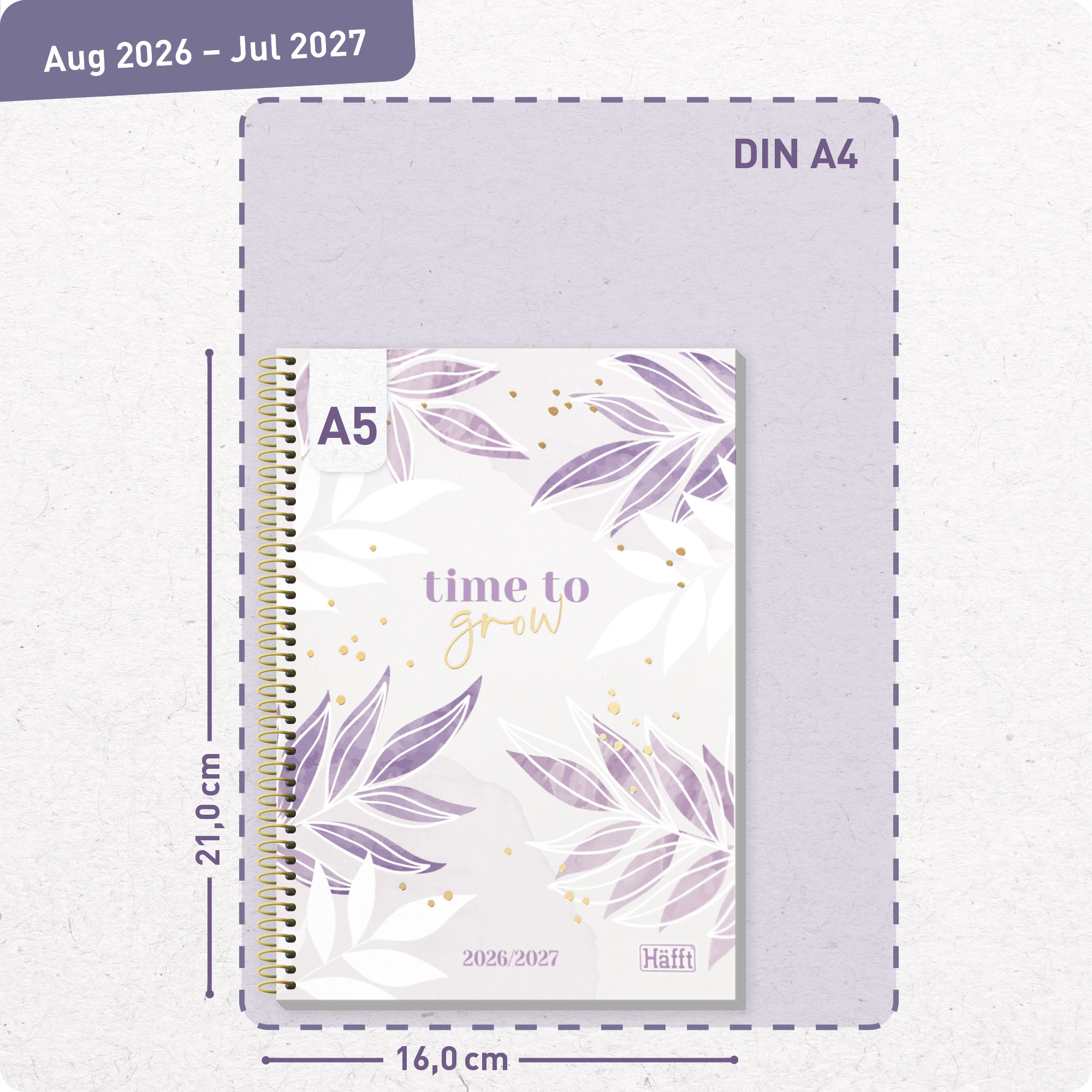 Artikelbild 3 des Artikels “College-Timer A5 2026/2027 [Purple Leaves] “