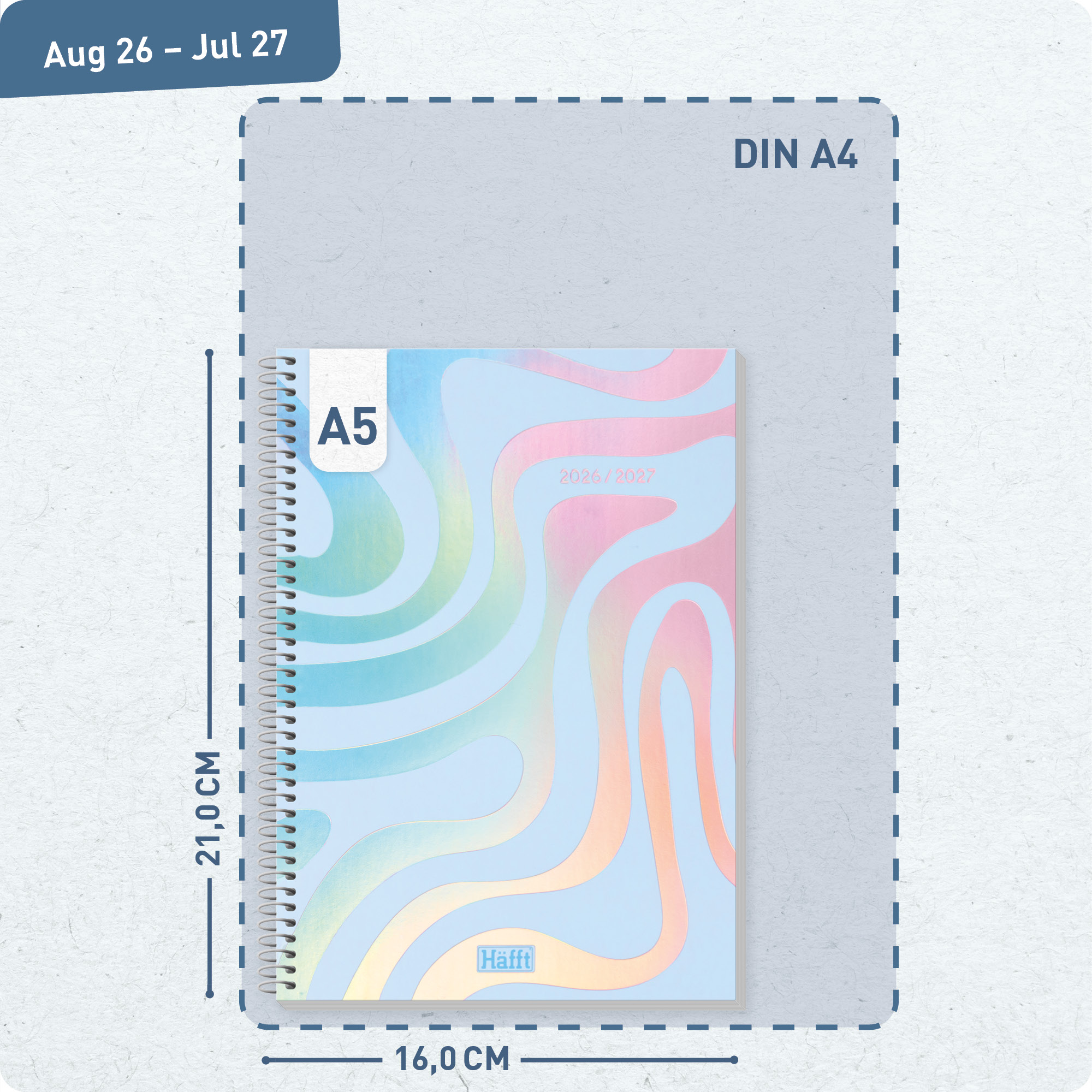 Artikelbild 3 des Artikels “College-Timer A5 2026/2027 [Shiny Waves] “