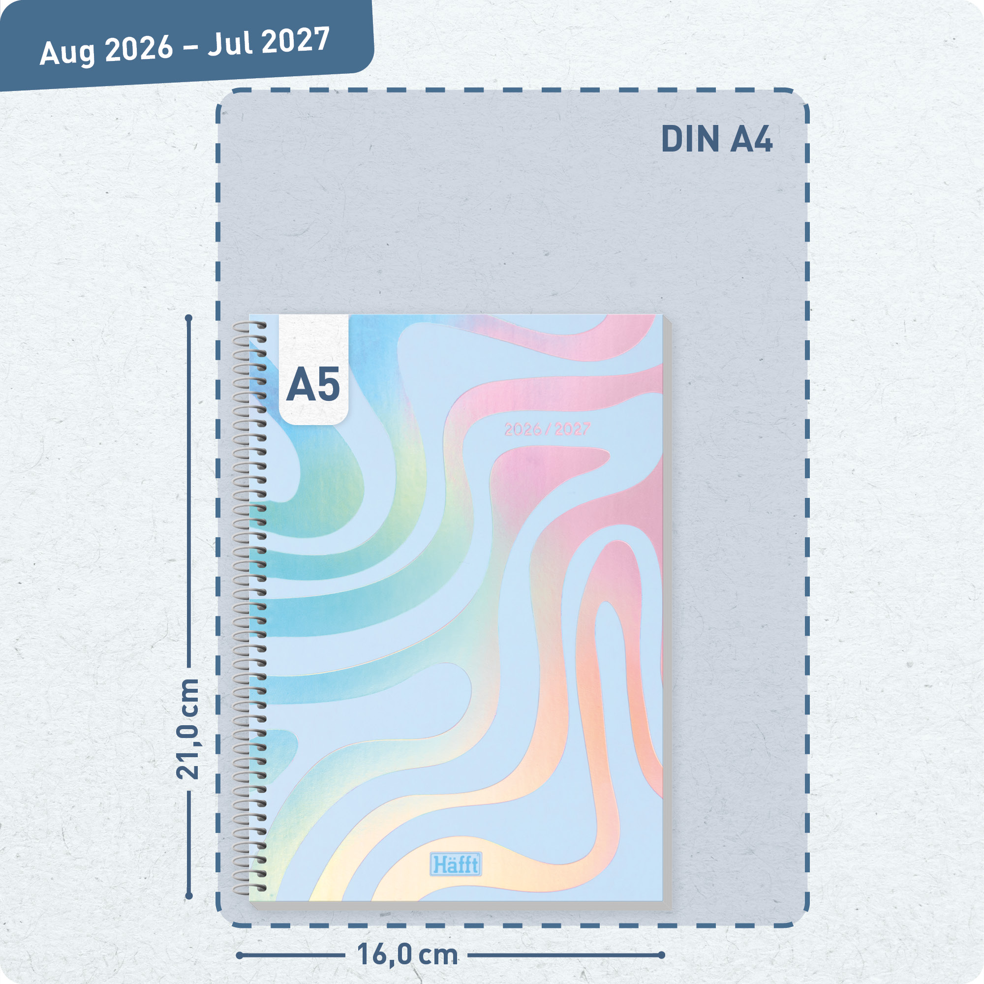 Artikelbild 3 des Artikels “College-Timer A5 2026/2027 [Shiny Waves] “