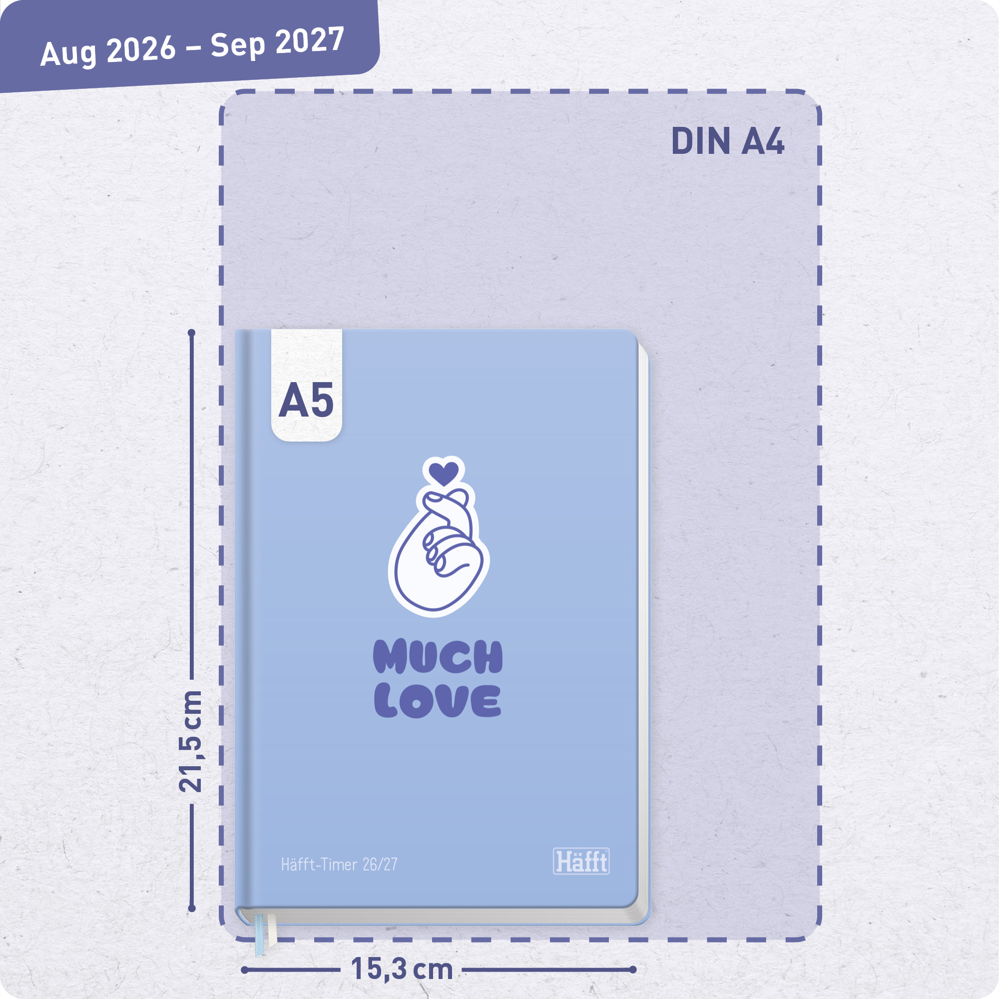 Artikelbild 3 des Artikels “Häfft-Timer A5 2026/2027 [Much Love] “