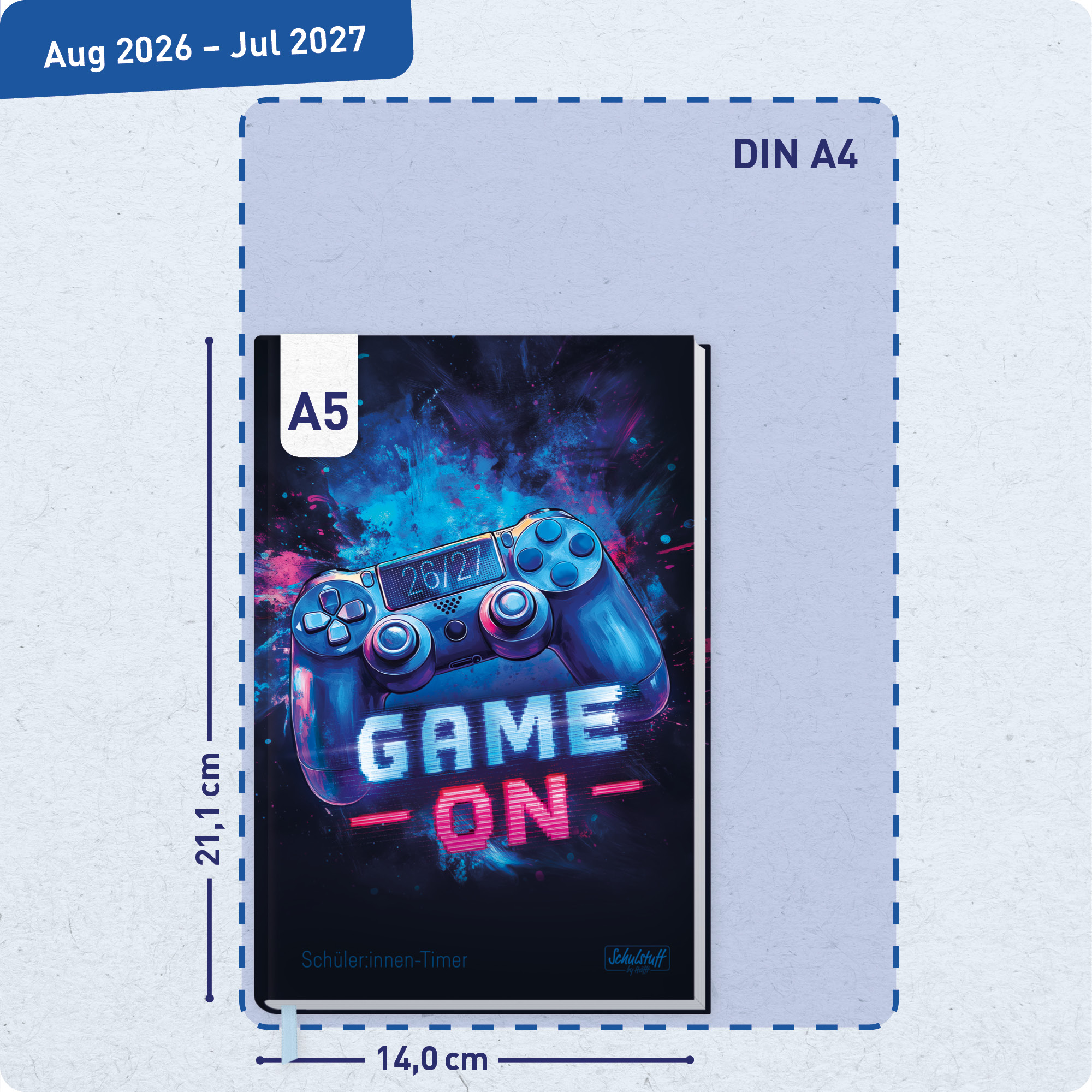 Artikelbild 3 des Artikels “Schulstuff Schüler:innen-Timer A5 2026/2027 [Game on] “