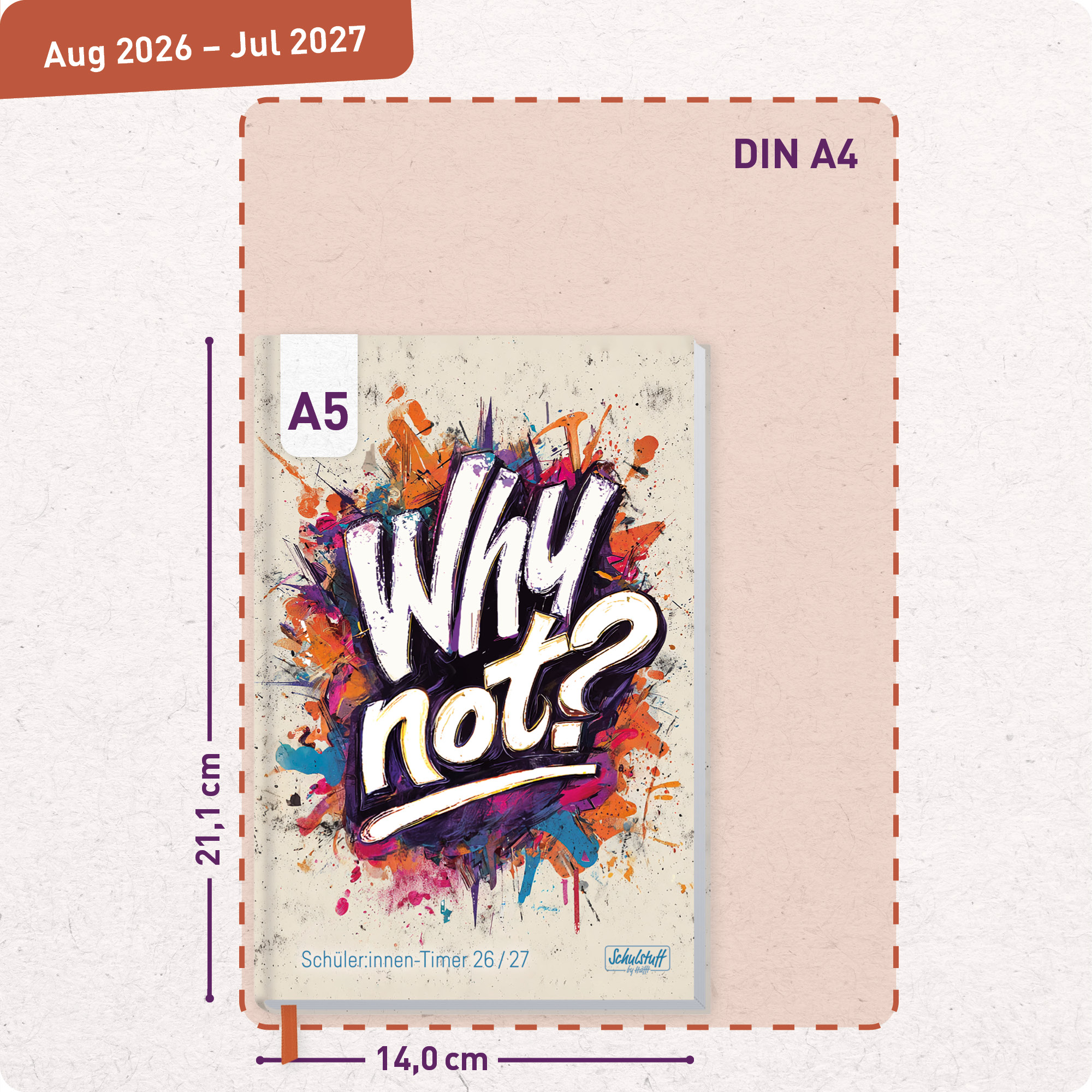 Artikelbild 3 des Artikels “Schulstuff Schüler:innen-Timer A5 2026/2027 [Why not?] “