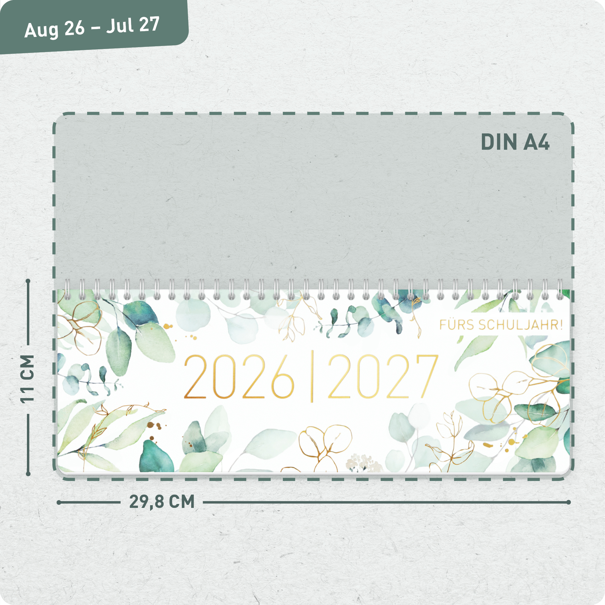 Artikelbild 3 des Artikels “Wochen-Tischkalender Schuljahr 26/27 mit Aufsteller [Blattgold] “
