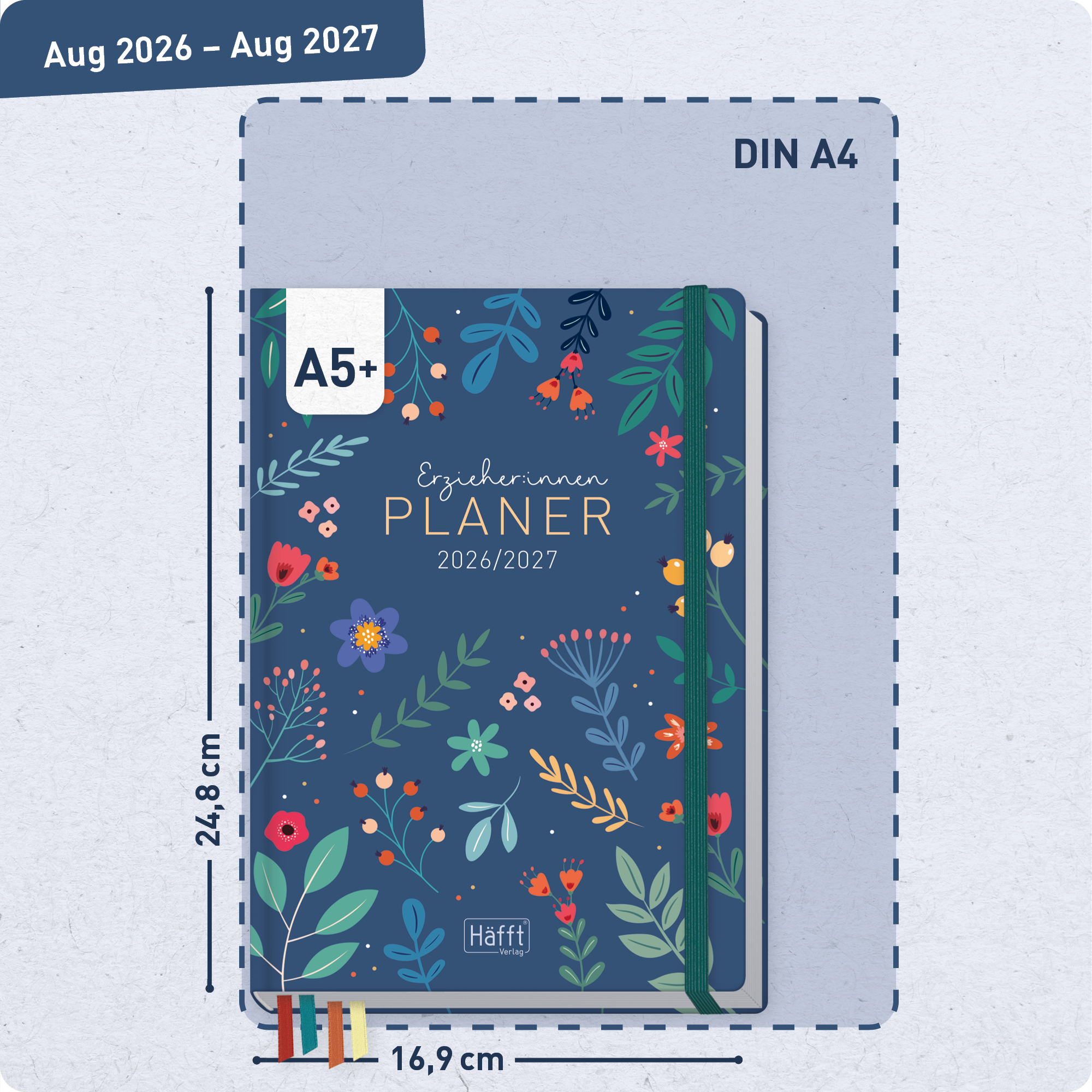 Artikelbild 3 des Artikels “Erzieher-Planer A5+ 2026/2027 [Color Flowers] “